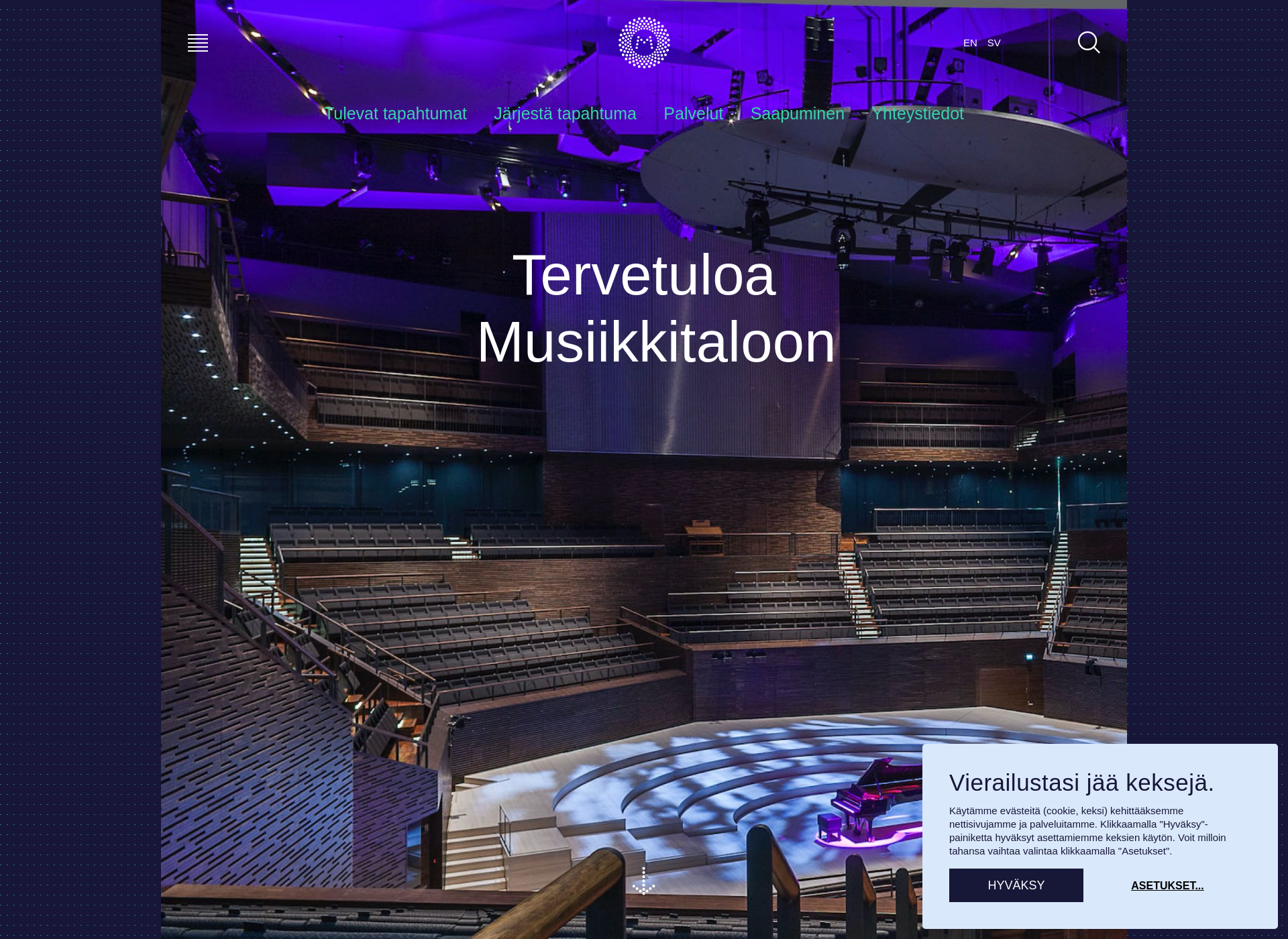 Skärmdump för helsingin-musiikkitalo.fi