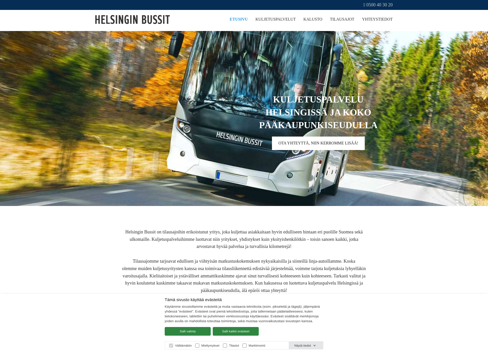 Screenshot for helsinginbussit.fi