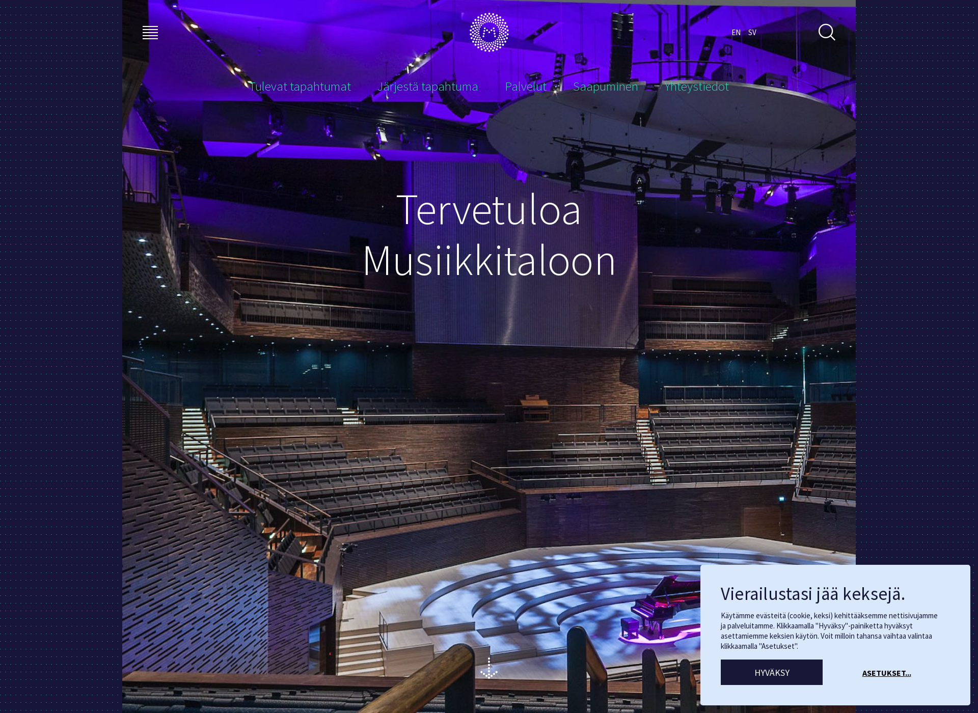 Screenshot for helsinginmusiikkitalo.fi