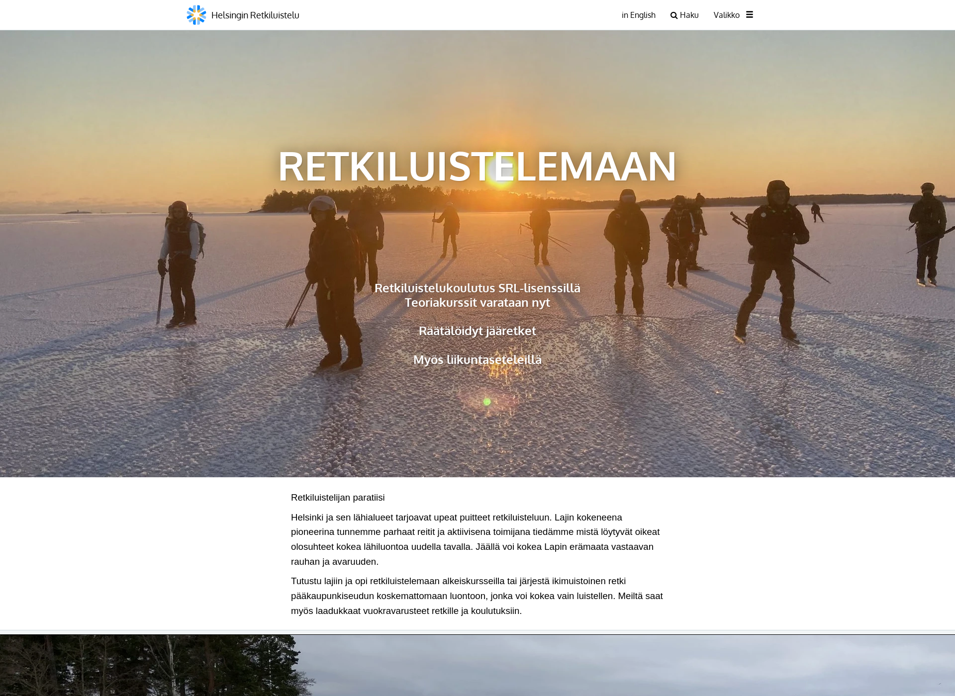 Screenshot for helsinginretkiluistelu.fi