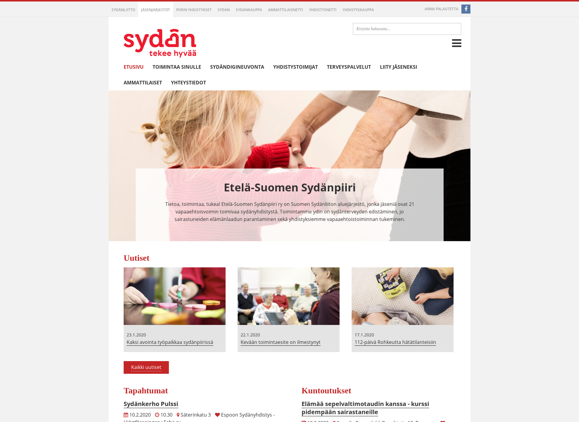 Screenshot for helsinginsydanpiiri.fi