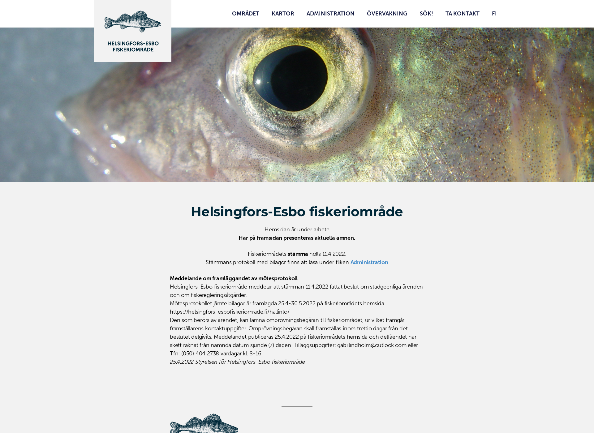 Screenshot for helsinki-espoonkalatalousalue.fi