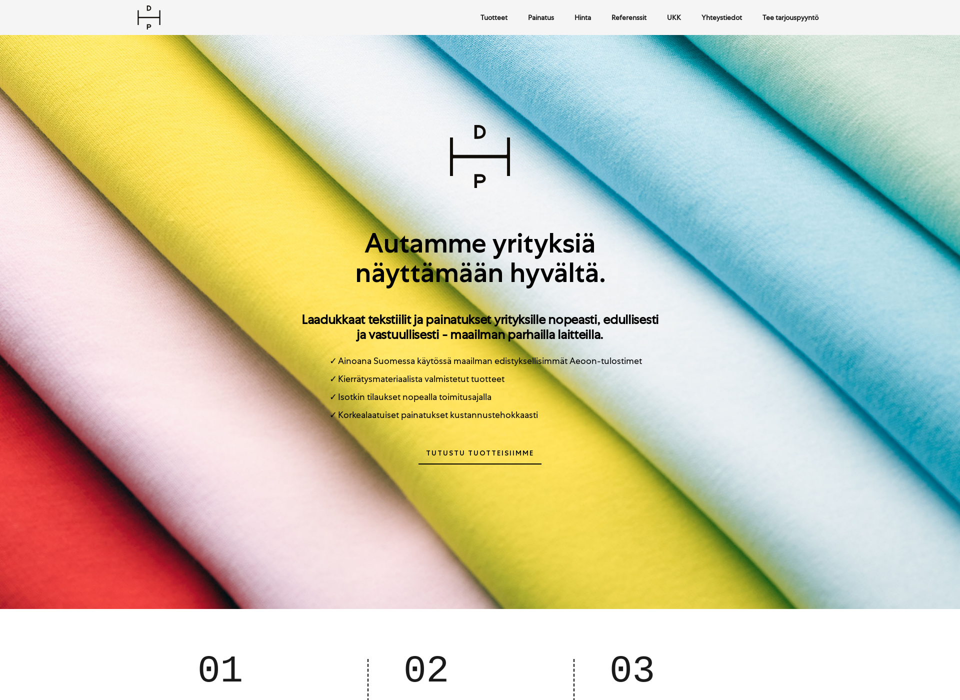 Screenshot for helsinkidesignprinters.fi
