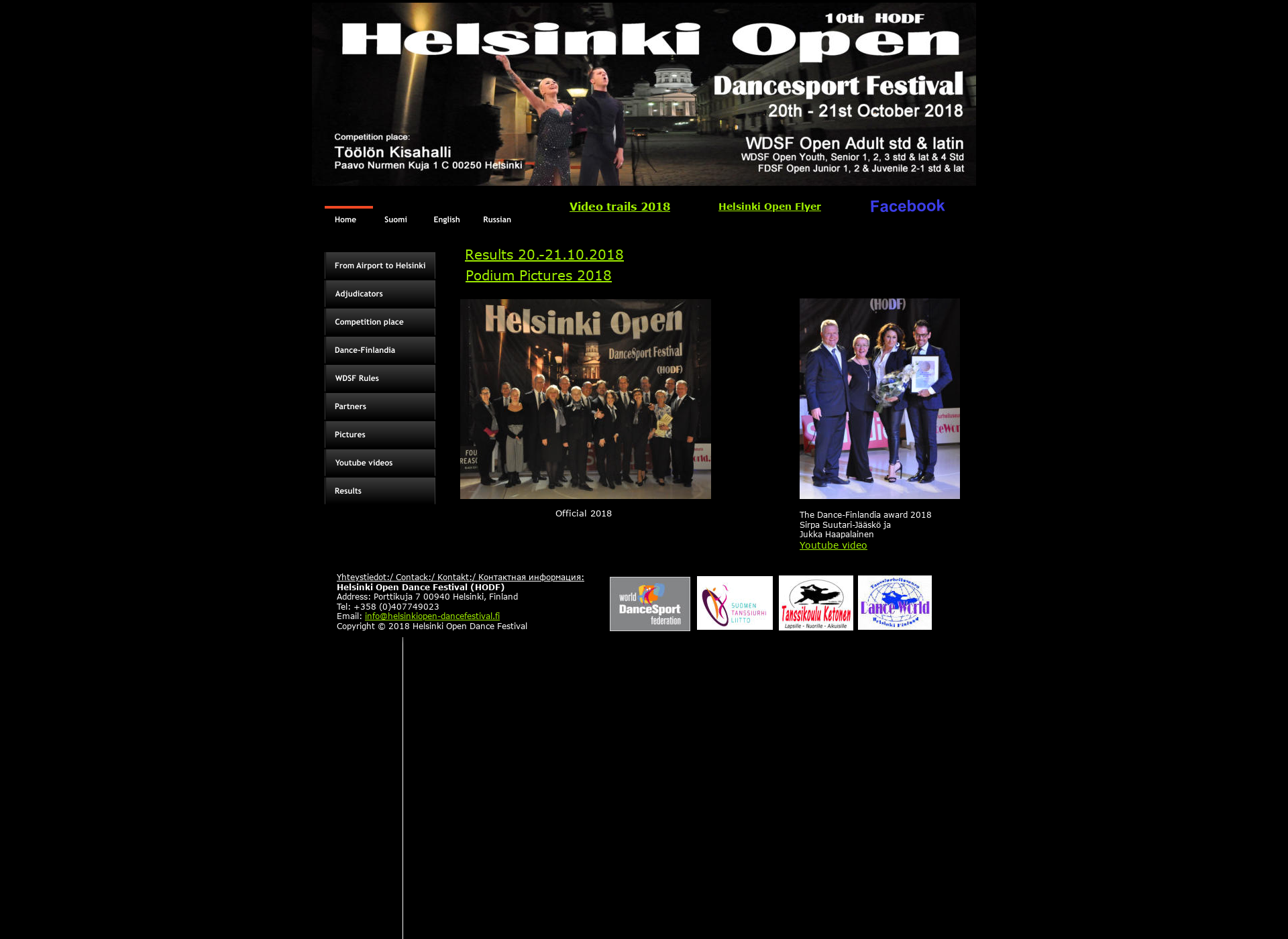 Screenshot for helsinkiopen-dancefestival.fi