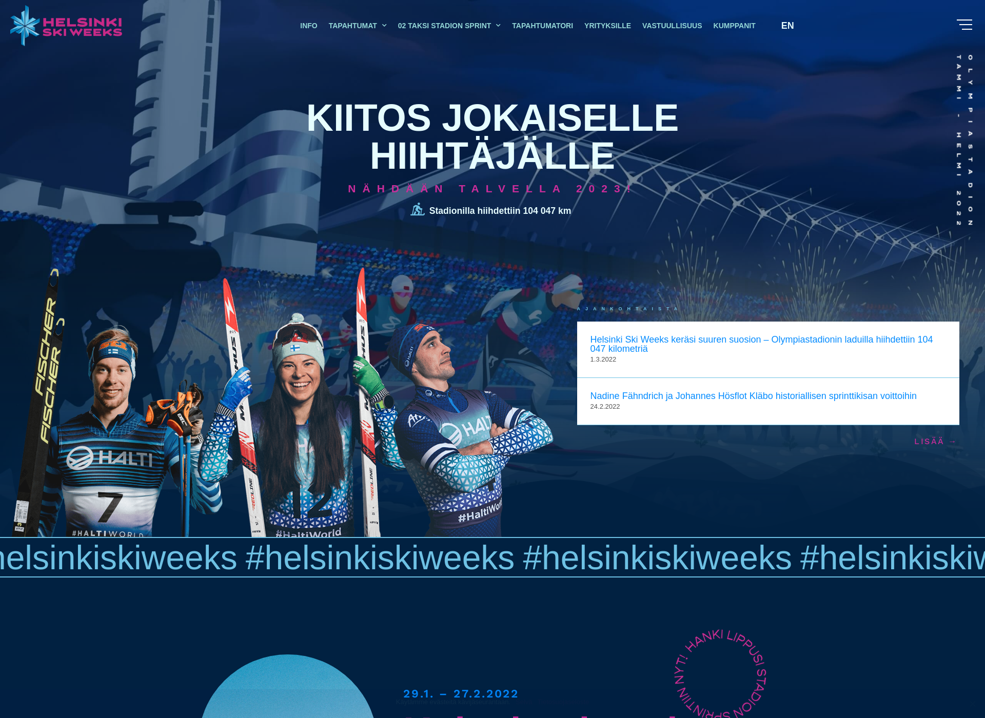 Screenshot for helsinkiskiweeks.fi