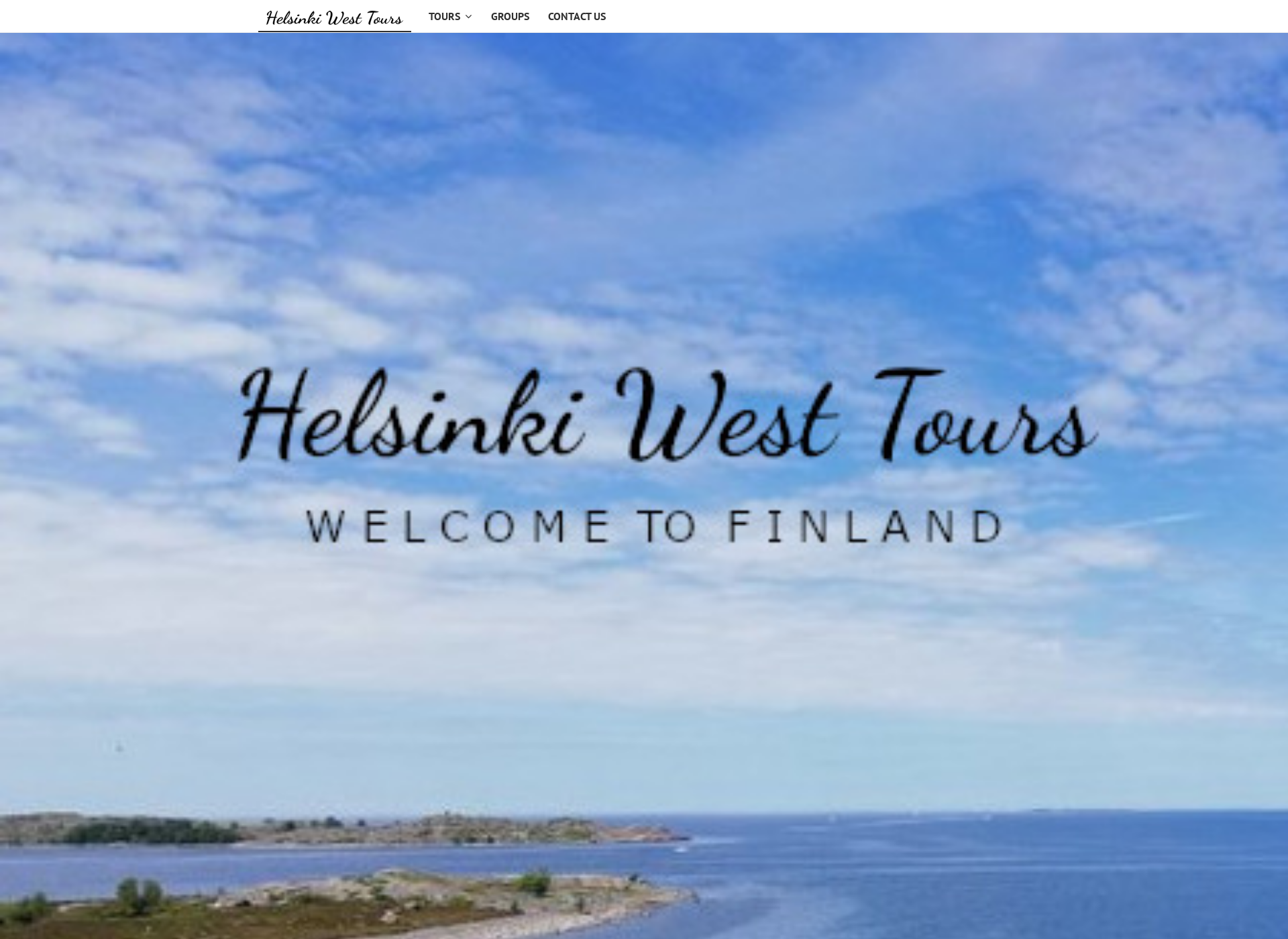 Skärmdump för helsinkiwesttours.fi