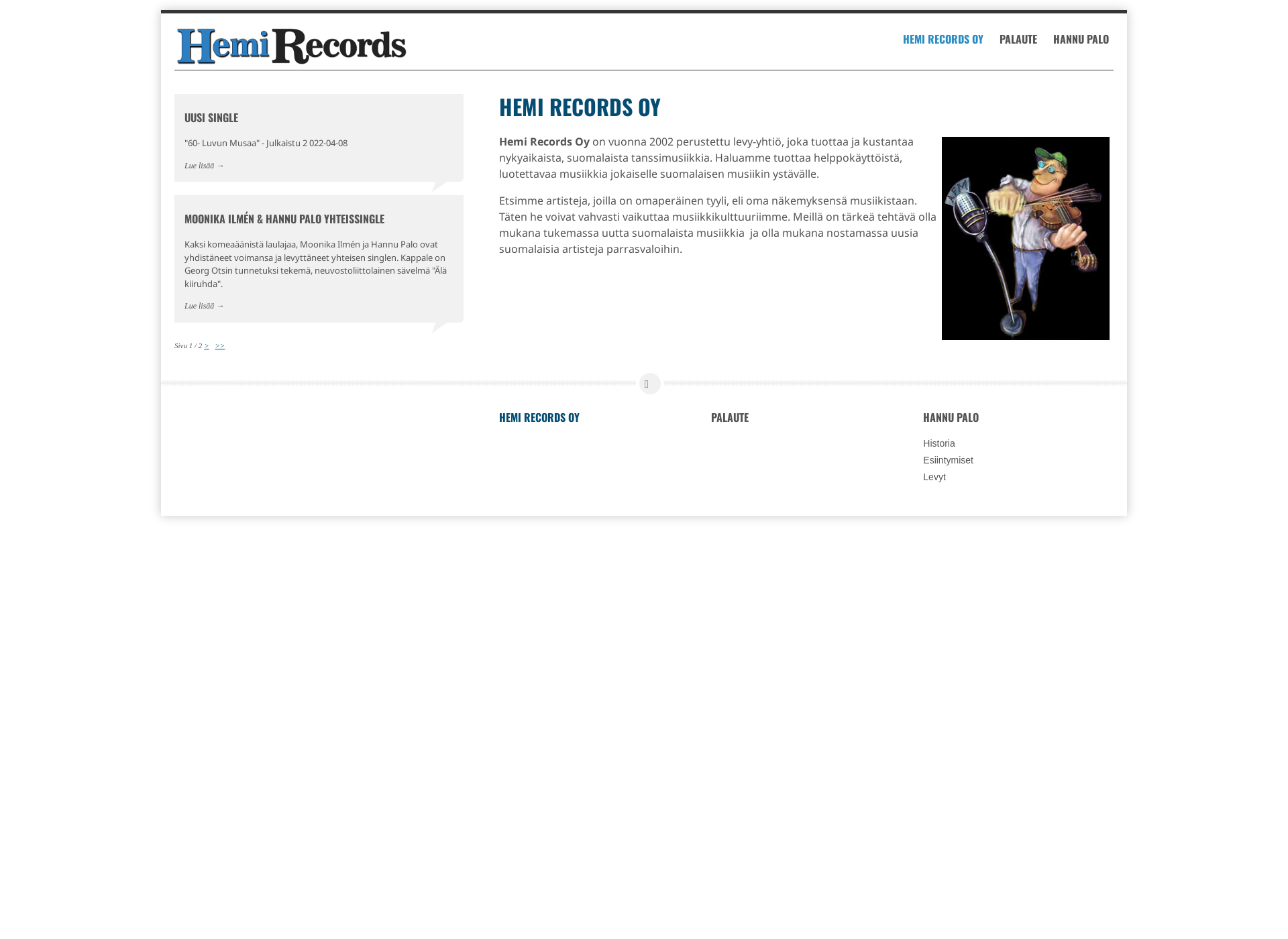 Screenshot for hemirecords.fi