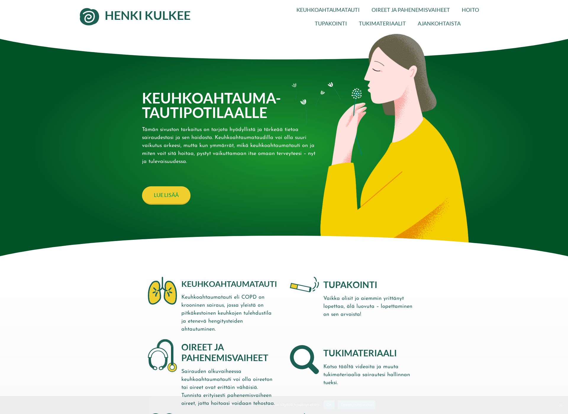 Skärmdump för henkikulkee.fi