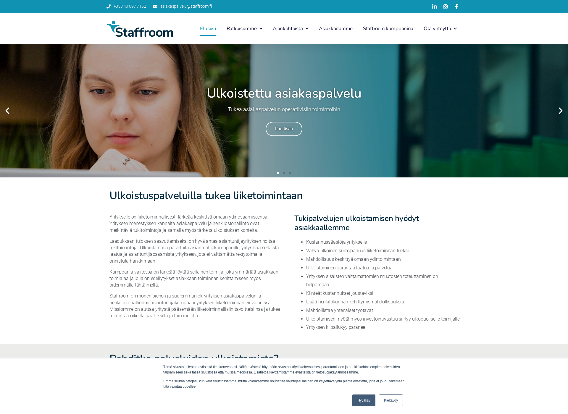 Skärmdump för henkilostojohtaminen.fi