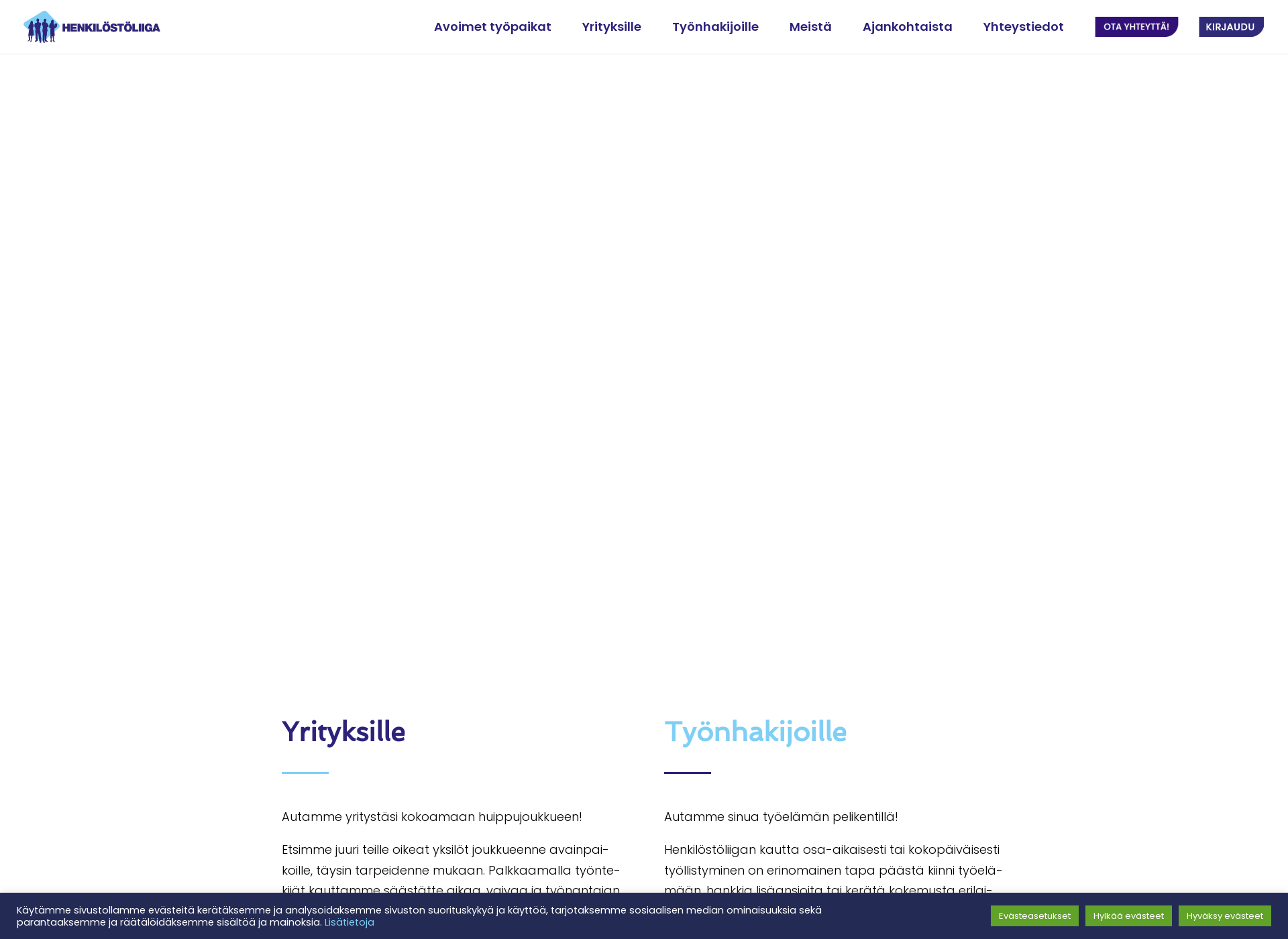 Screenshot for henkilostoliiga.fi
