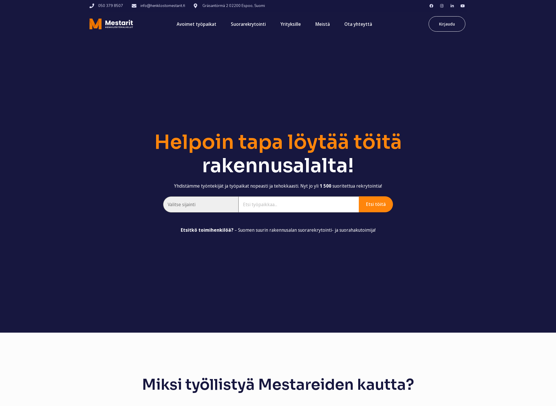 Skärmdump för henkilostomestarit.fi