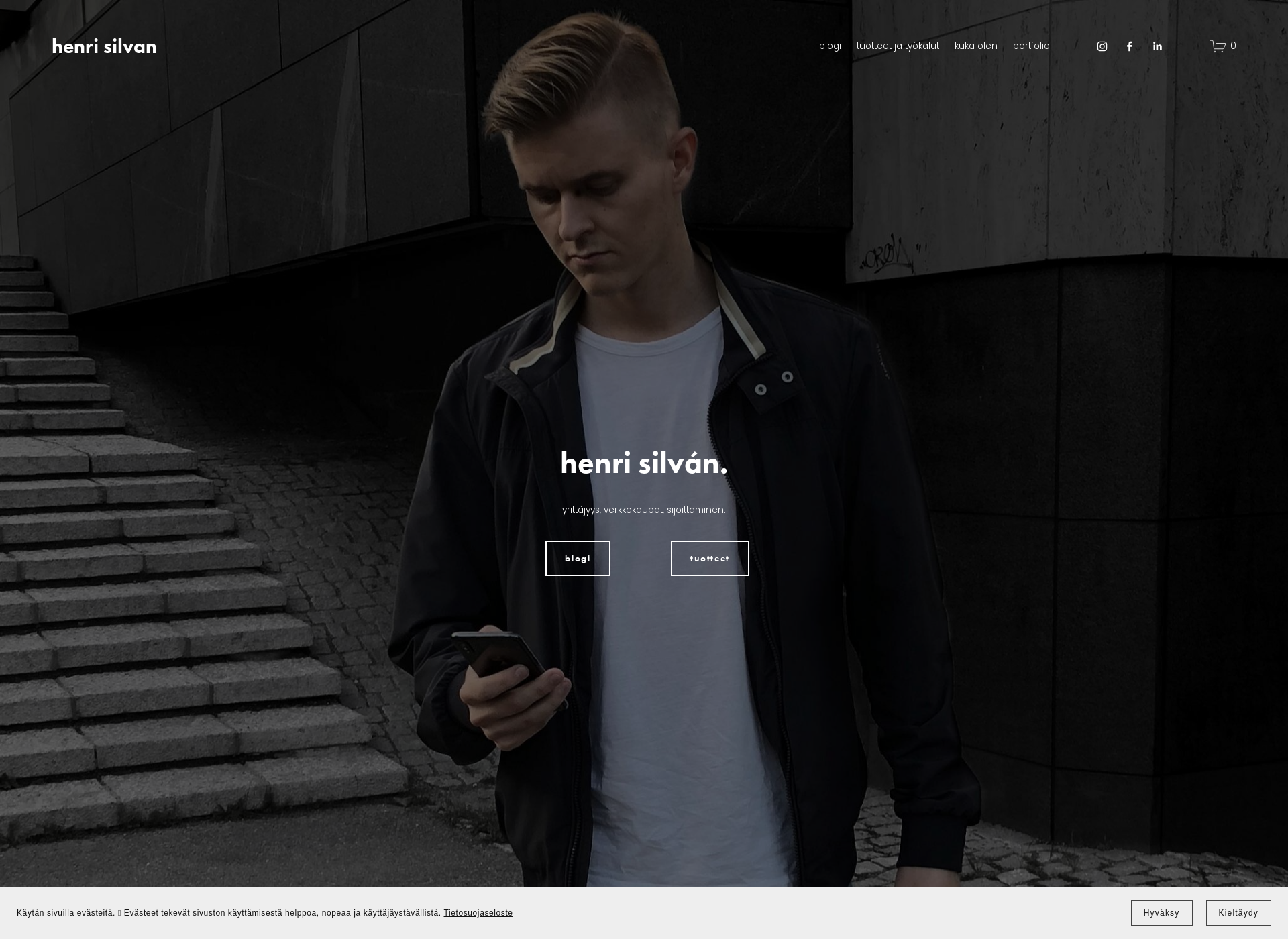 Screenshot for henrisilvan.fi