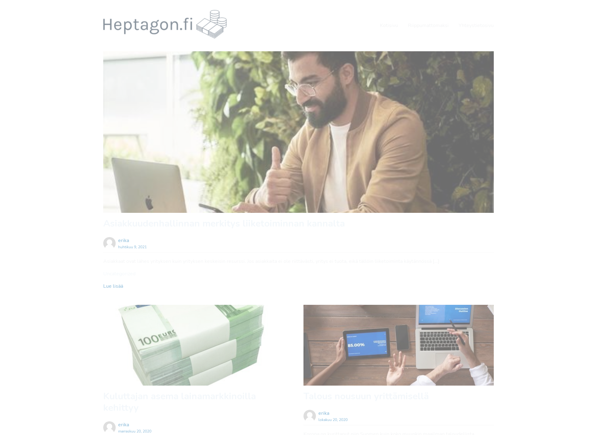 Screenshot for heptagon.fi