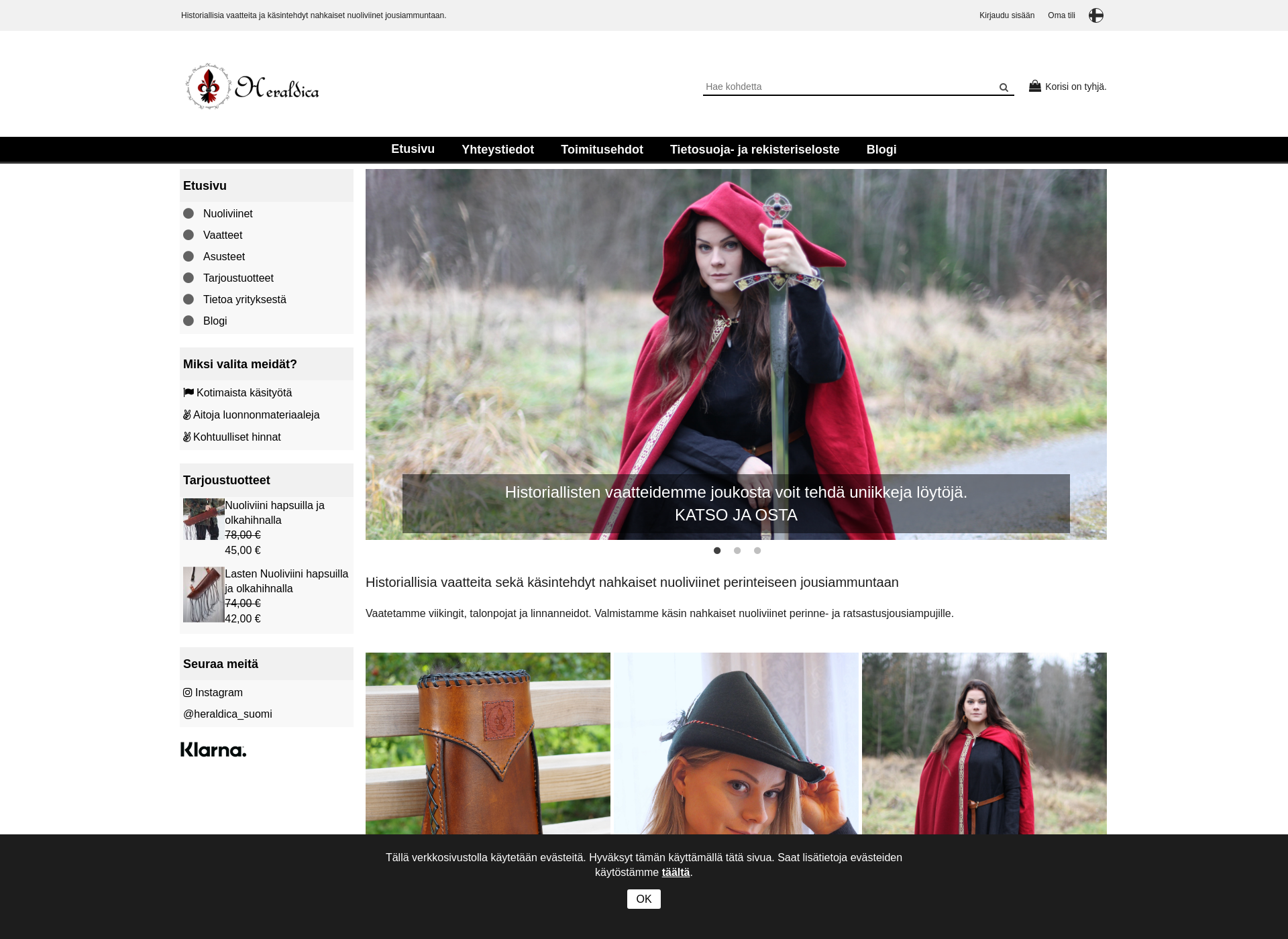 Screenshot for heraldicashop.fi