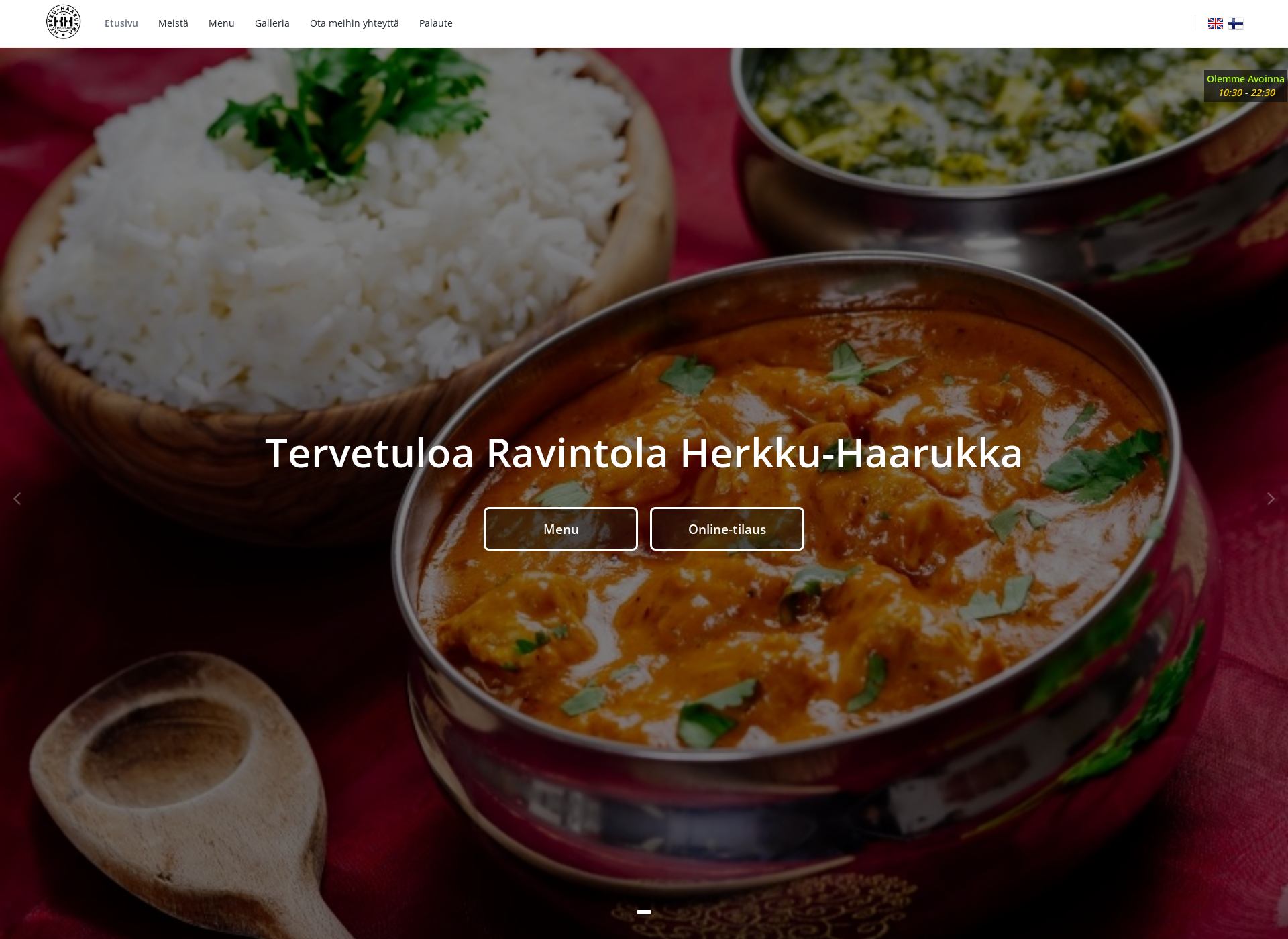 Screenshot for herkkuhaarukka.fi