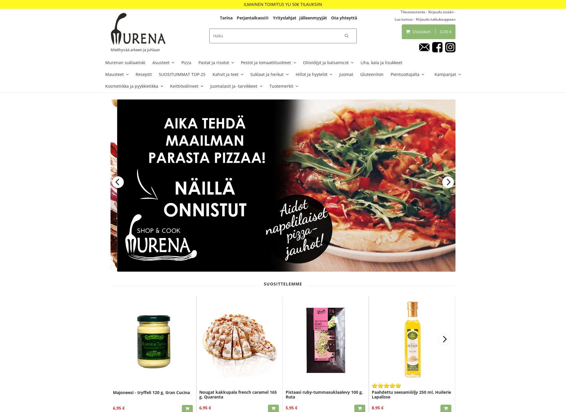 Screenshot for herkkumurena.fi