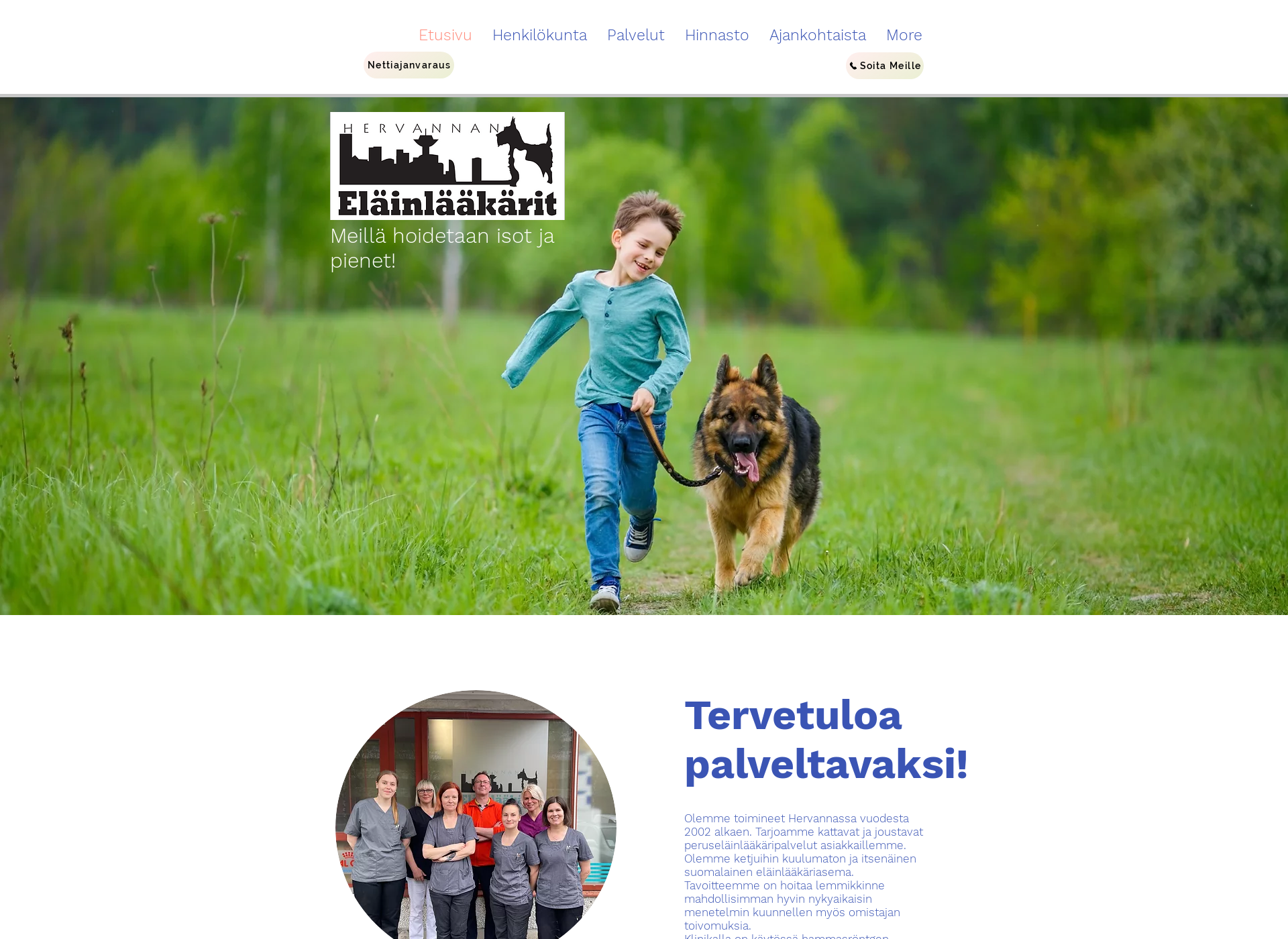 Screenshot for hervannanelainlaakarit.fi