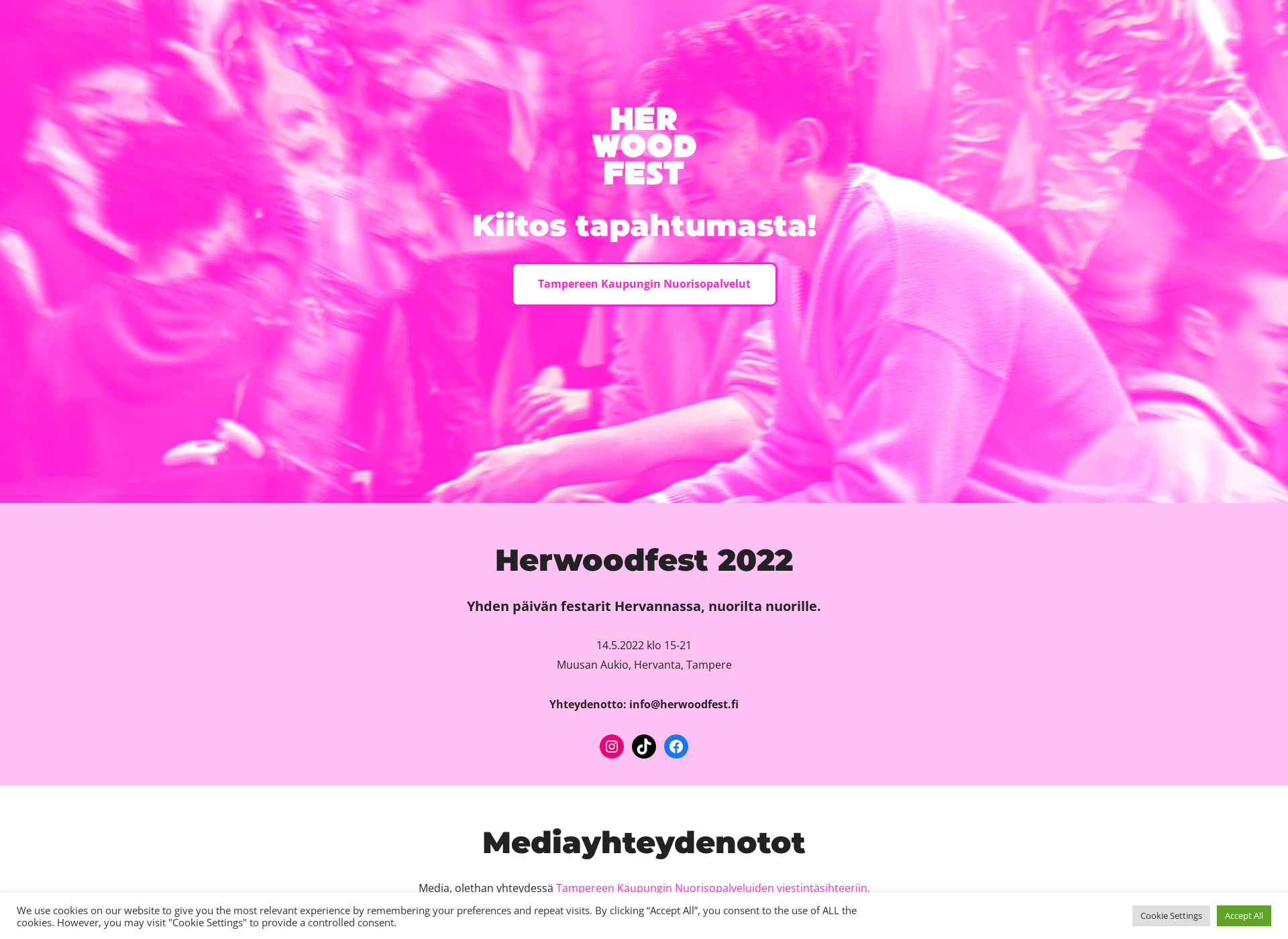 Screenshot for herwoodfest.fi
