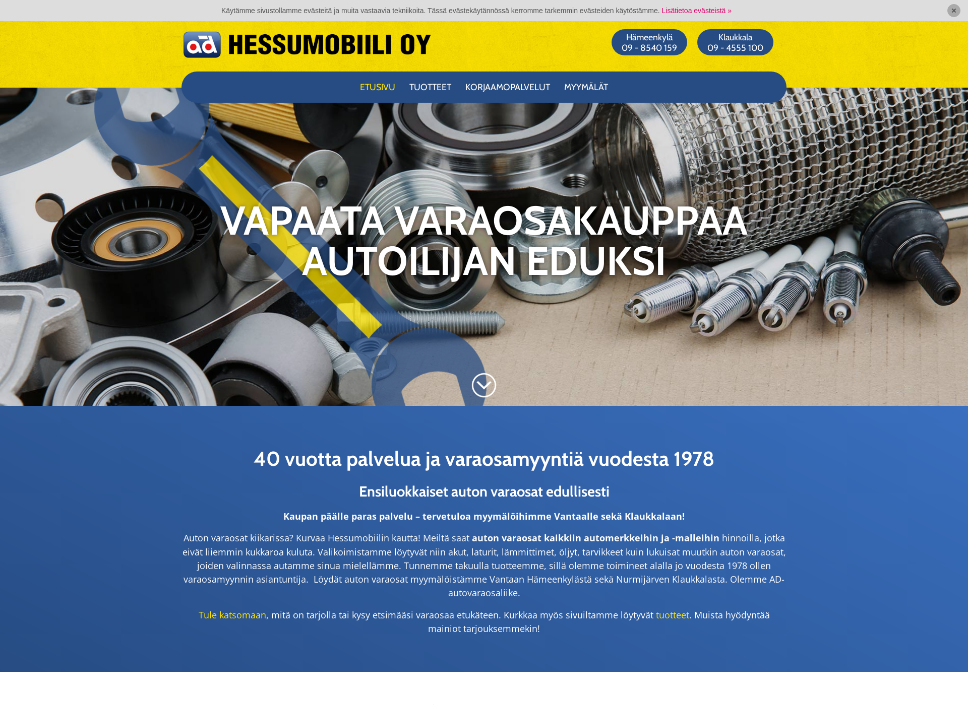 Screenshot for hessumobiili.fi
