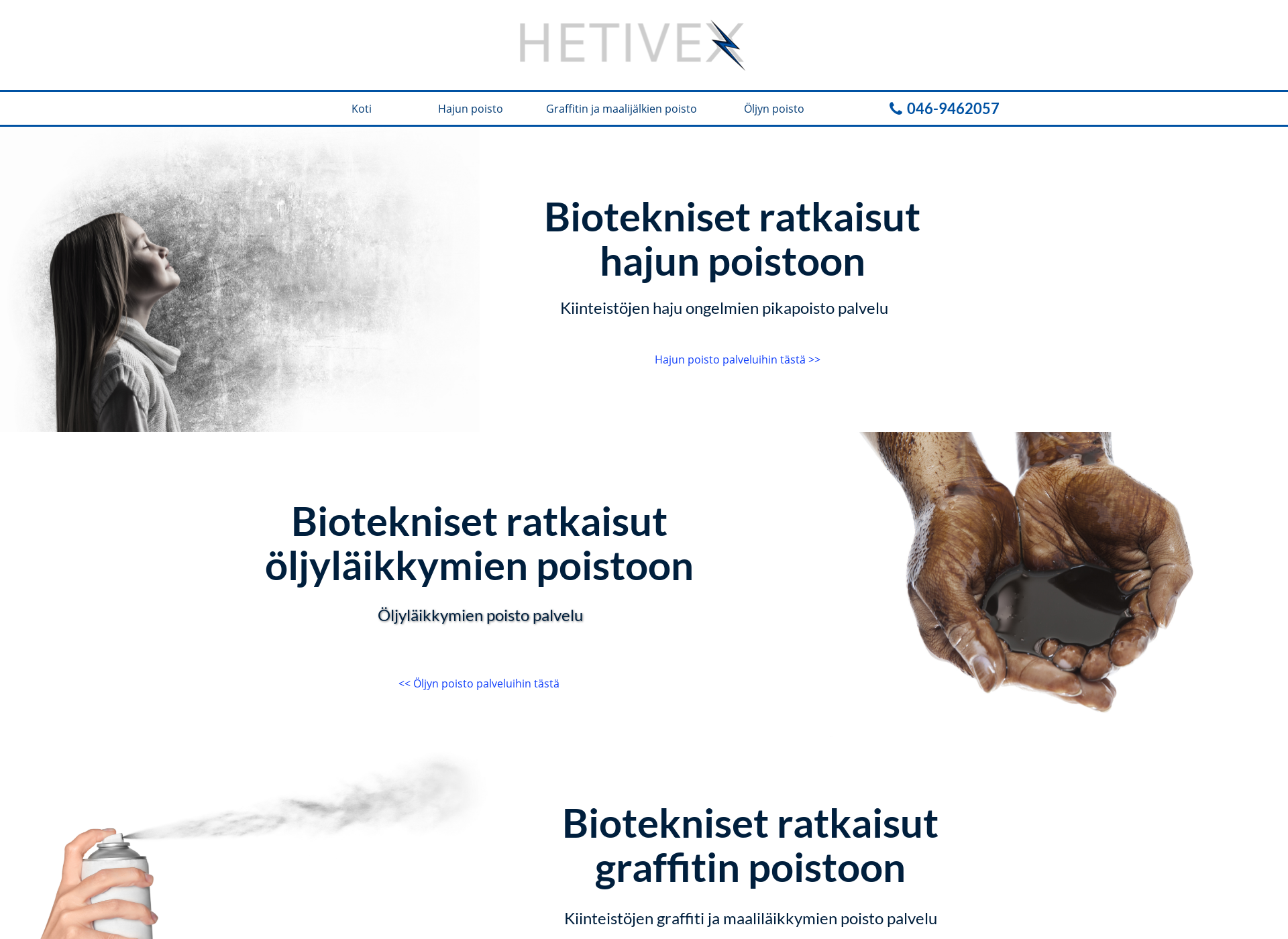 Screenshot for hetivex.fi