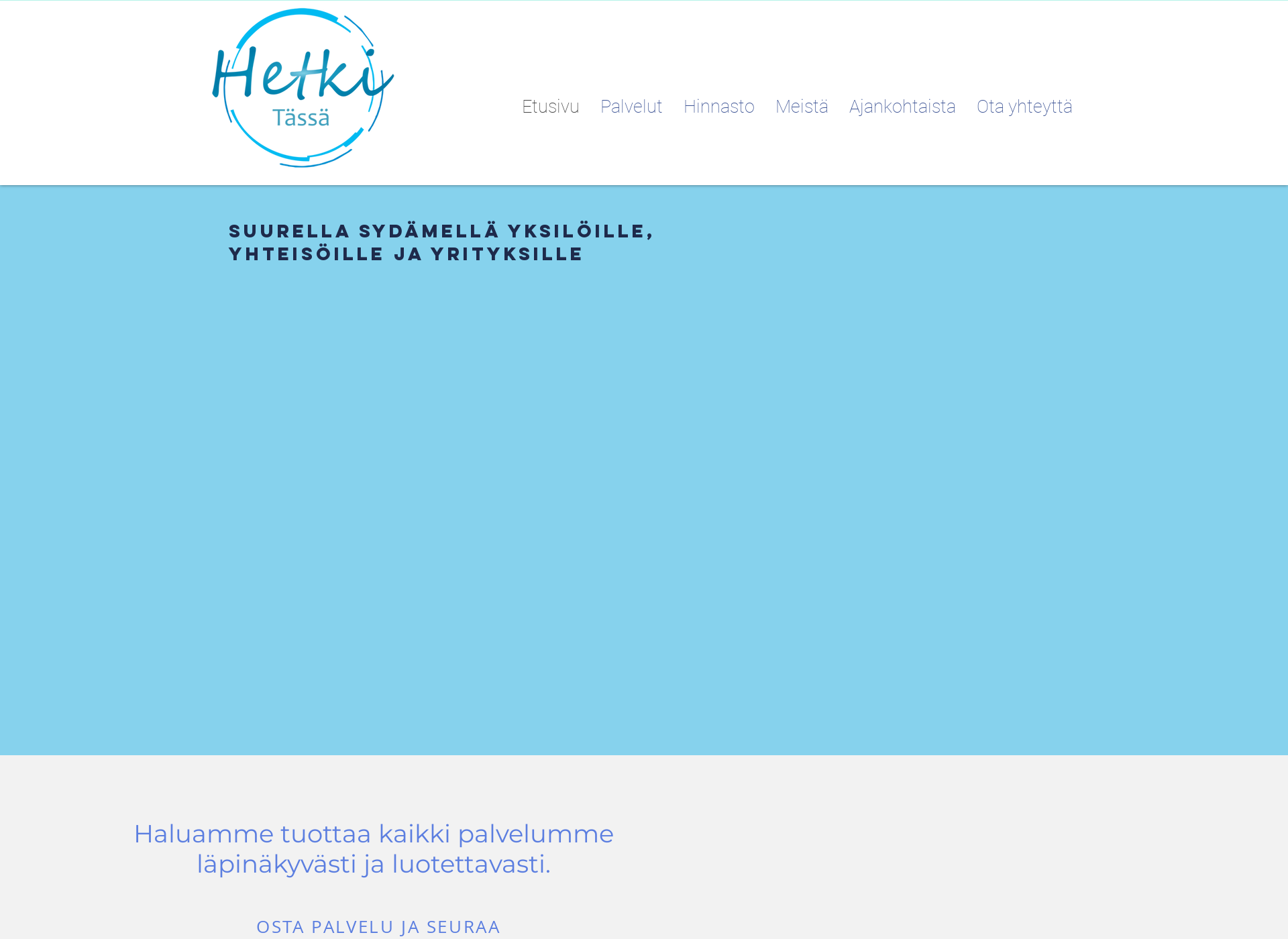 Screenshot for hetkitassa.fi