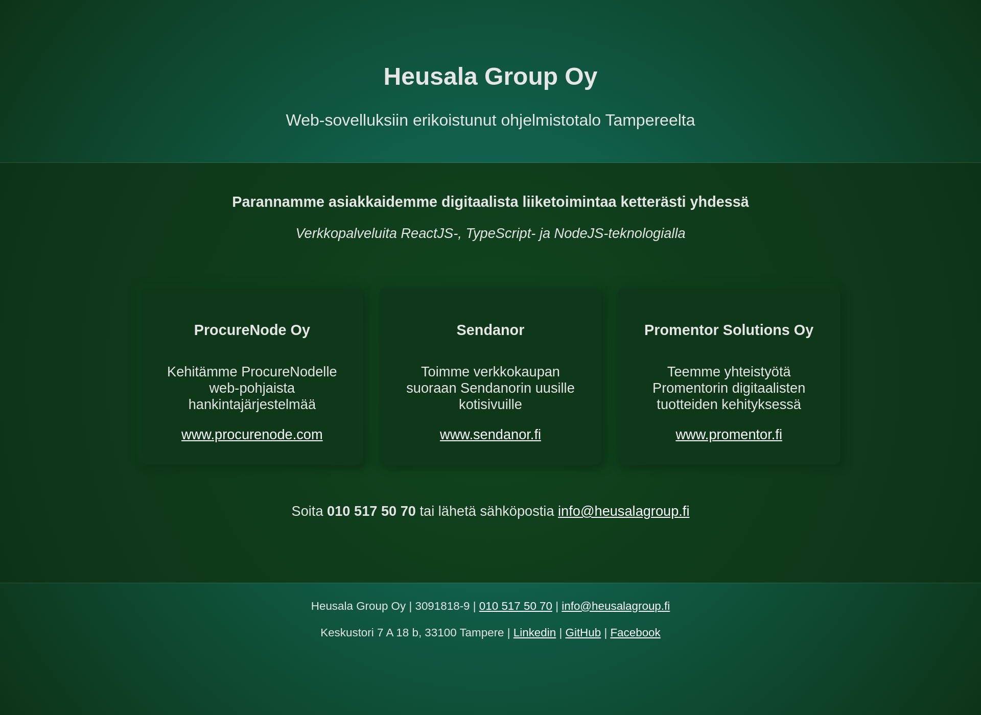 Screenshot for heusalagroup.fi