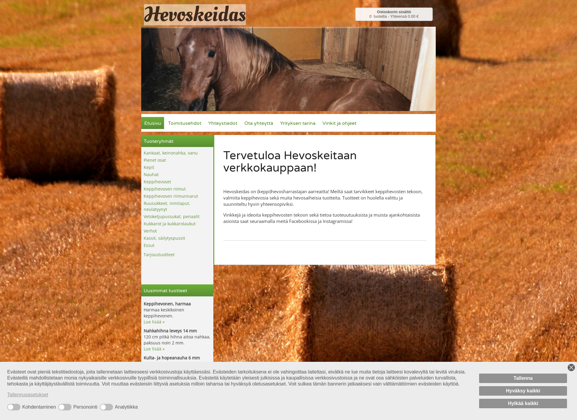 Screenshot for hevoskeidas.fi