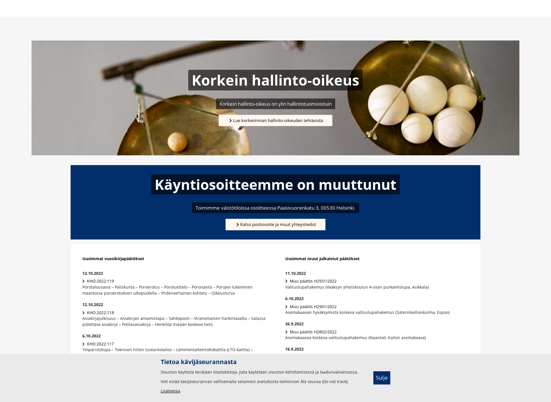 Skärmdump för hfd.fi