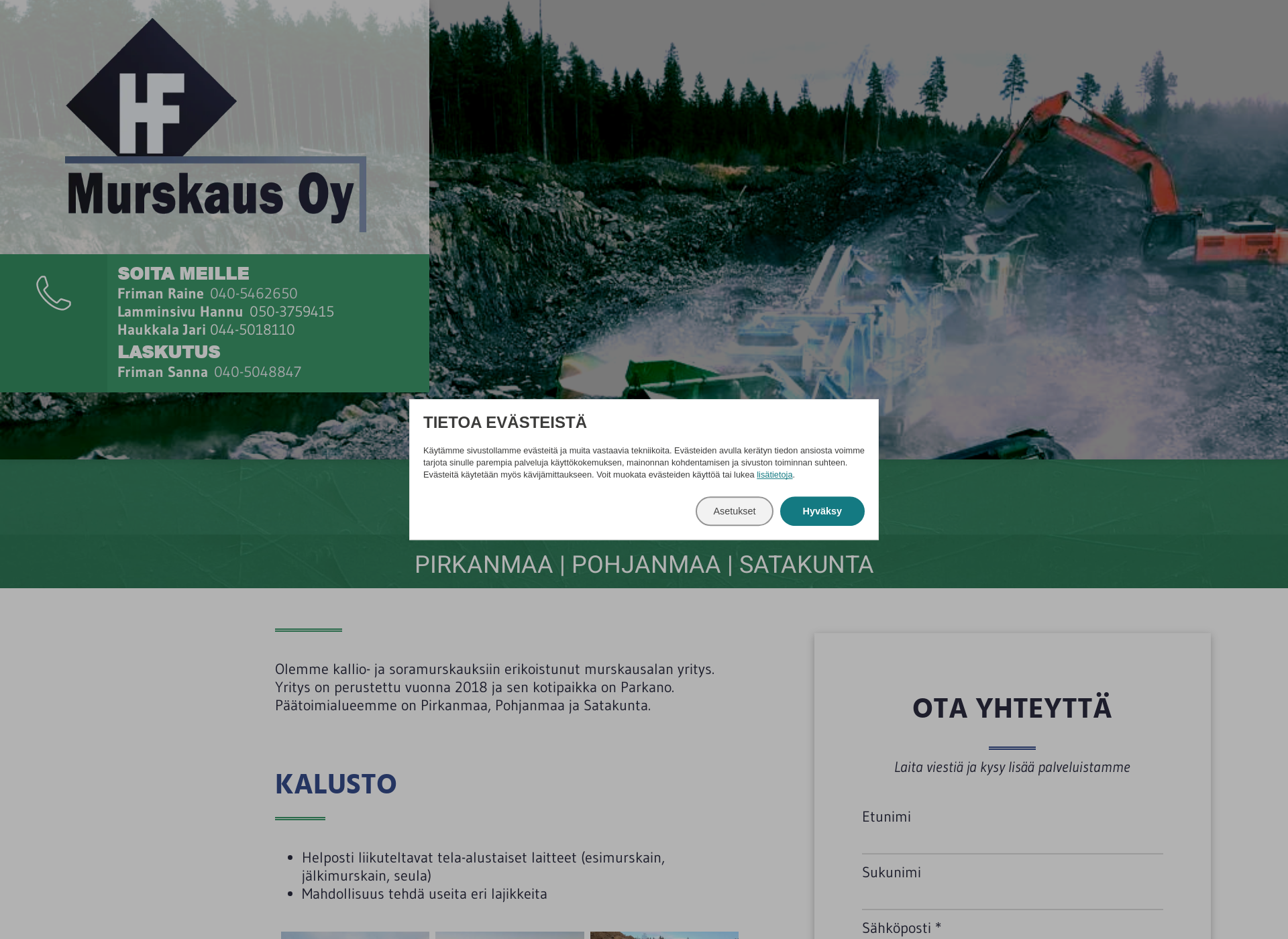 Screenshot for hfmurskaus.fi