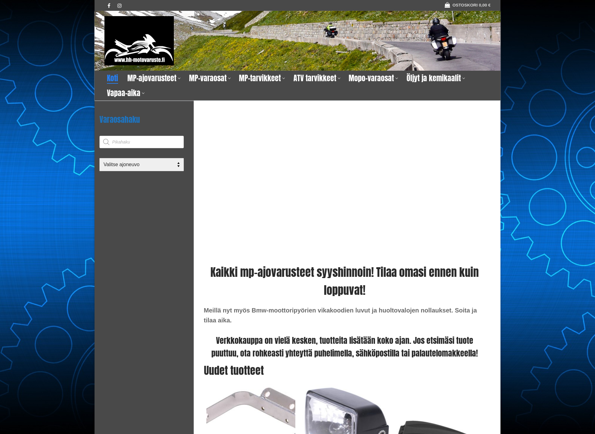 Screenshot for hh-motovaruste.fi