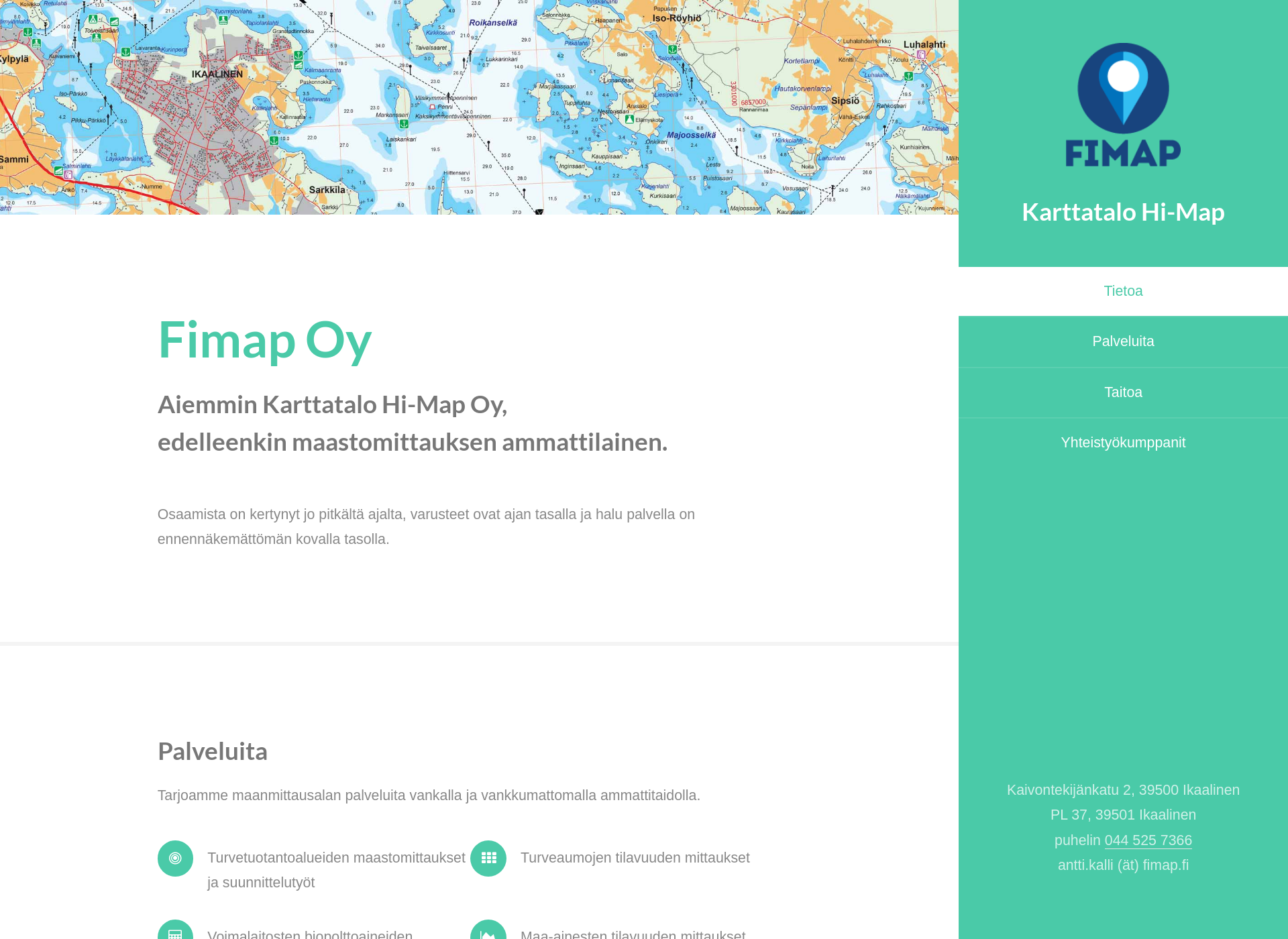 Skärmdump för hi-map.fi