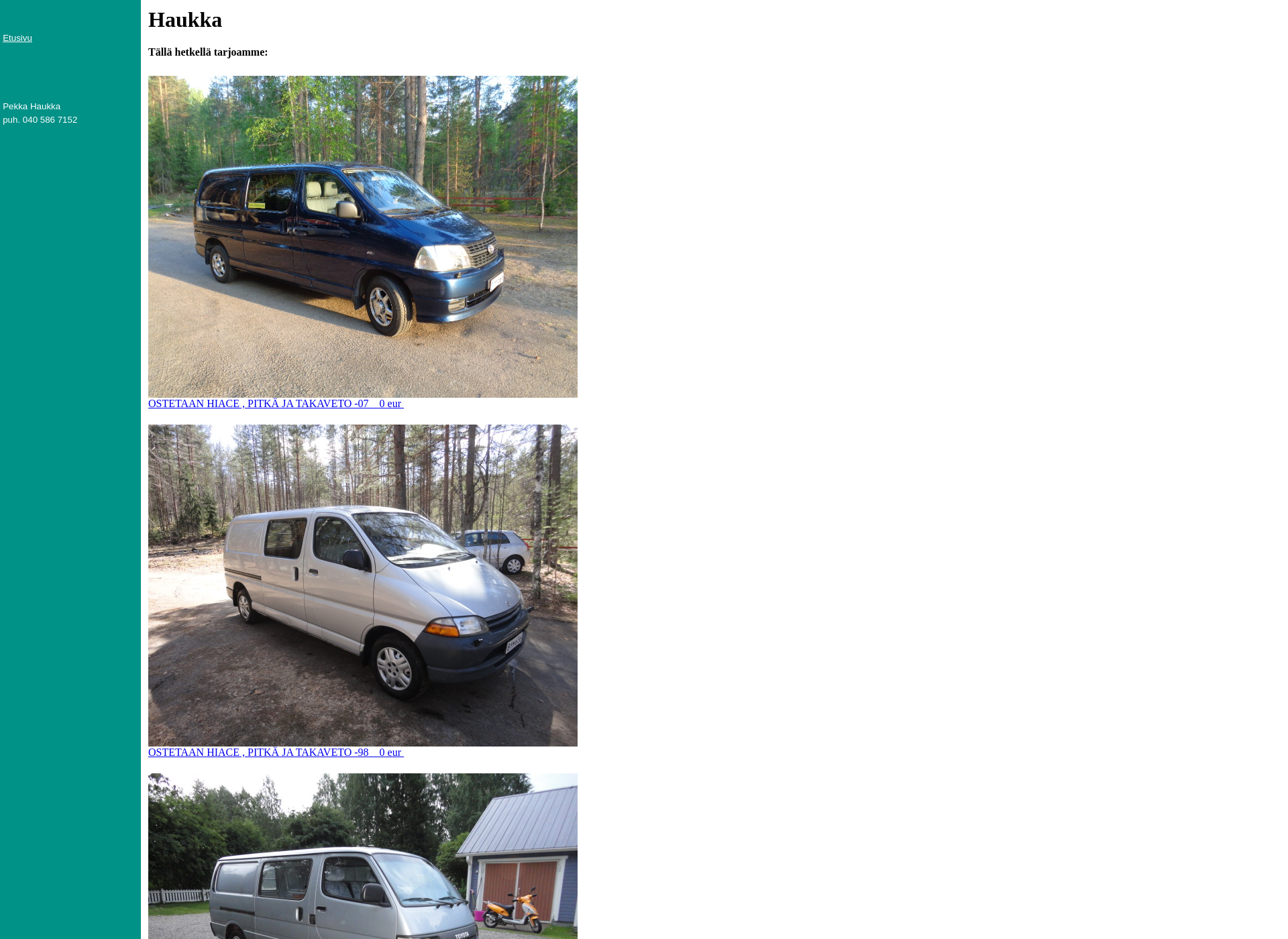 Näyttökuva hiace.fi