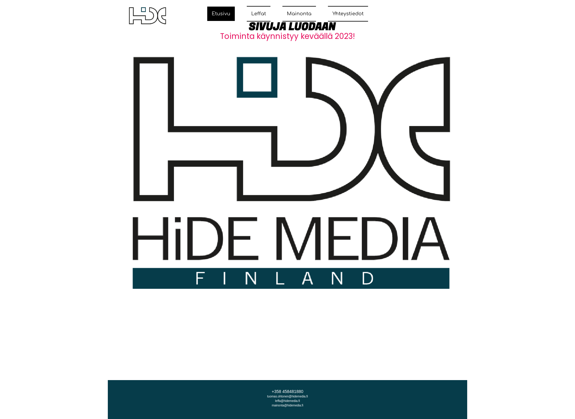 Skärmdump för hidemedia.fi