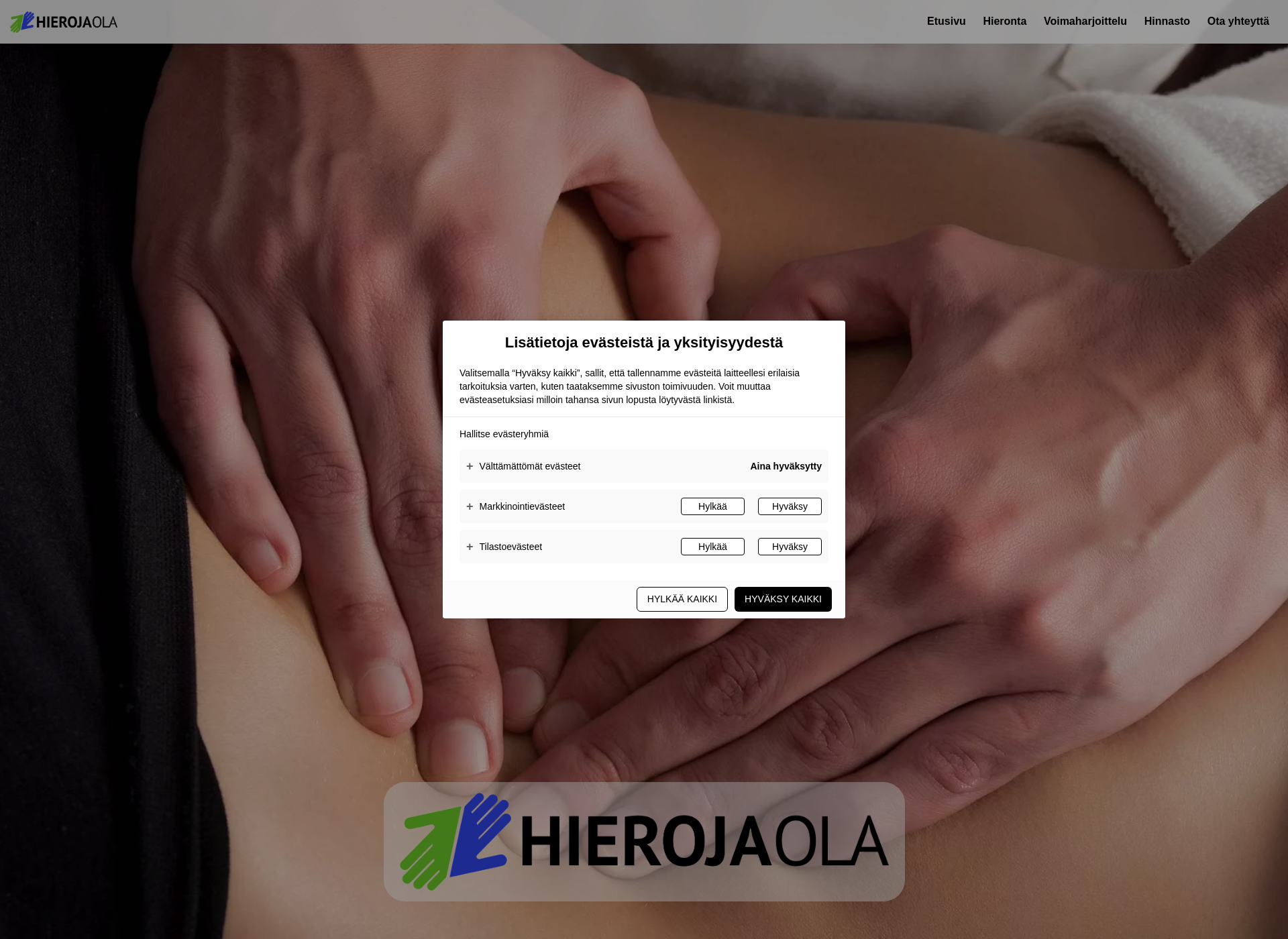 Screenshot for hierojaola.fi