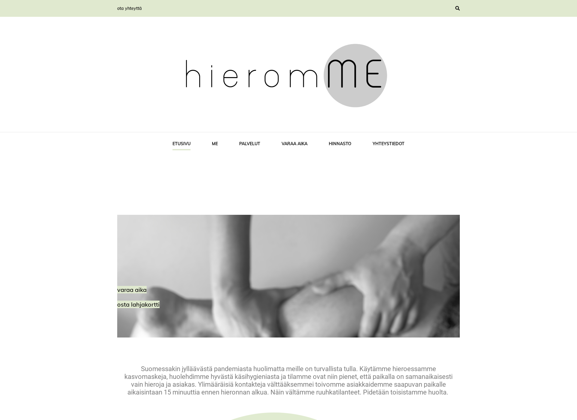 Screenshot for hieromme.fi