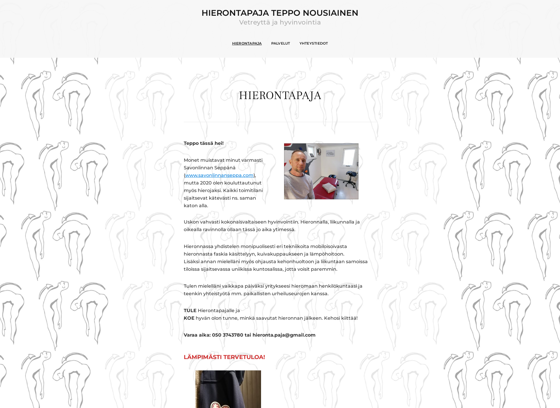 Skärmdump för hierontapaja-tepponousiainen.fi