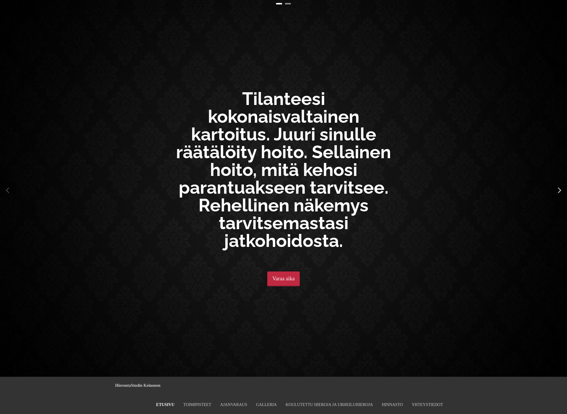 Screenshot for hierontastudiokeinonen.fi