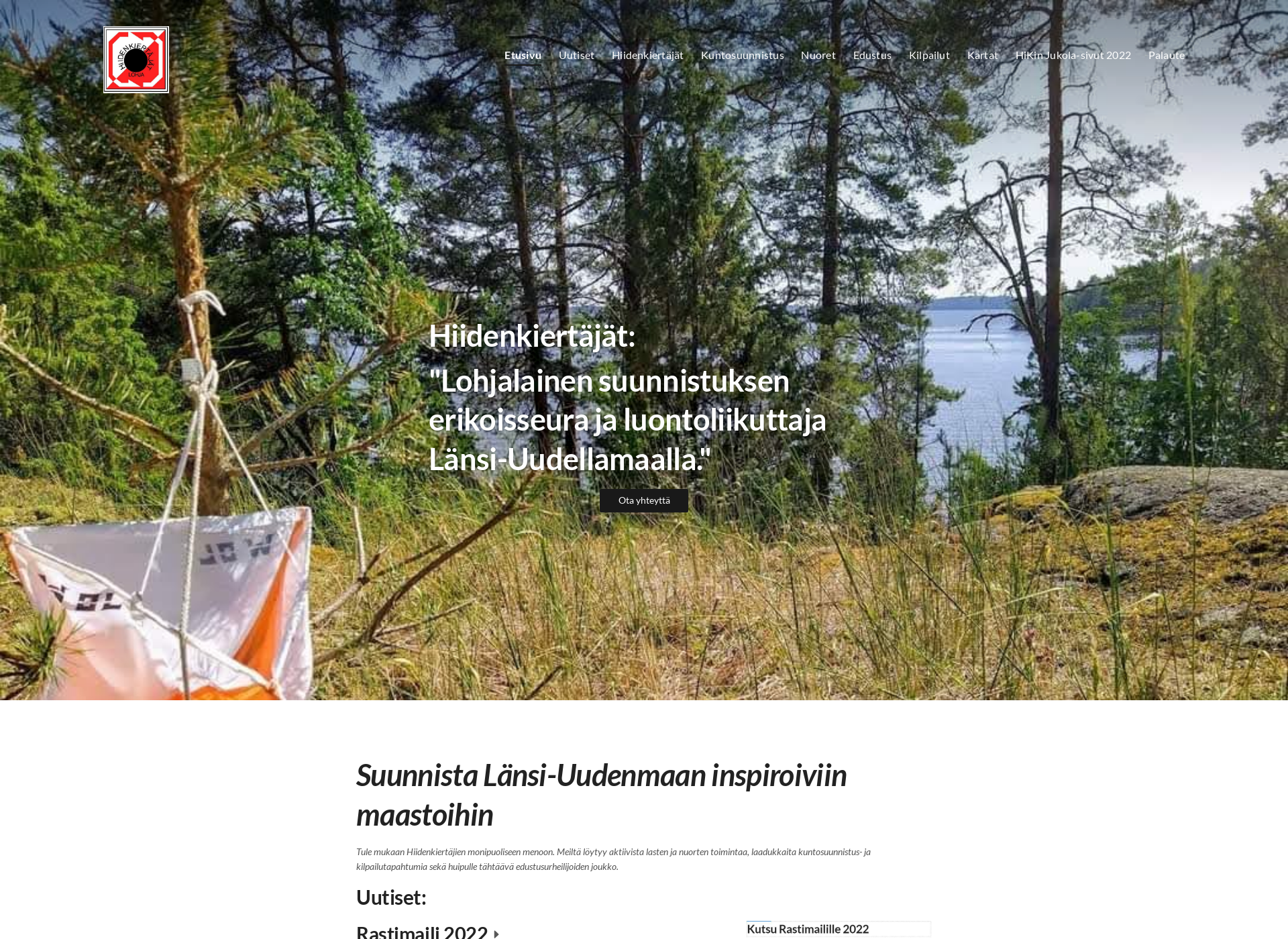 Screenshot for hiidenkiertajat.fi