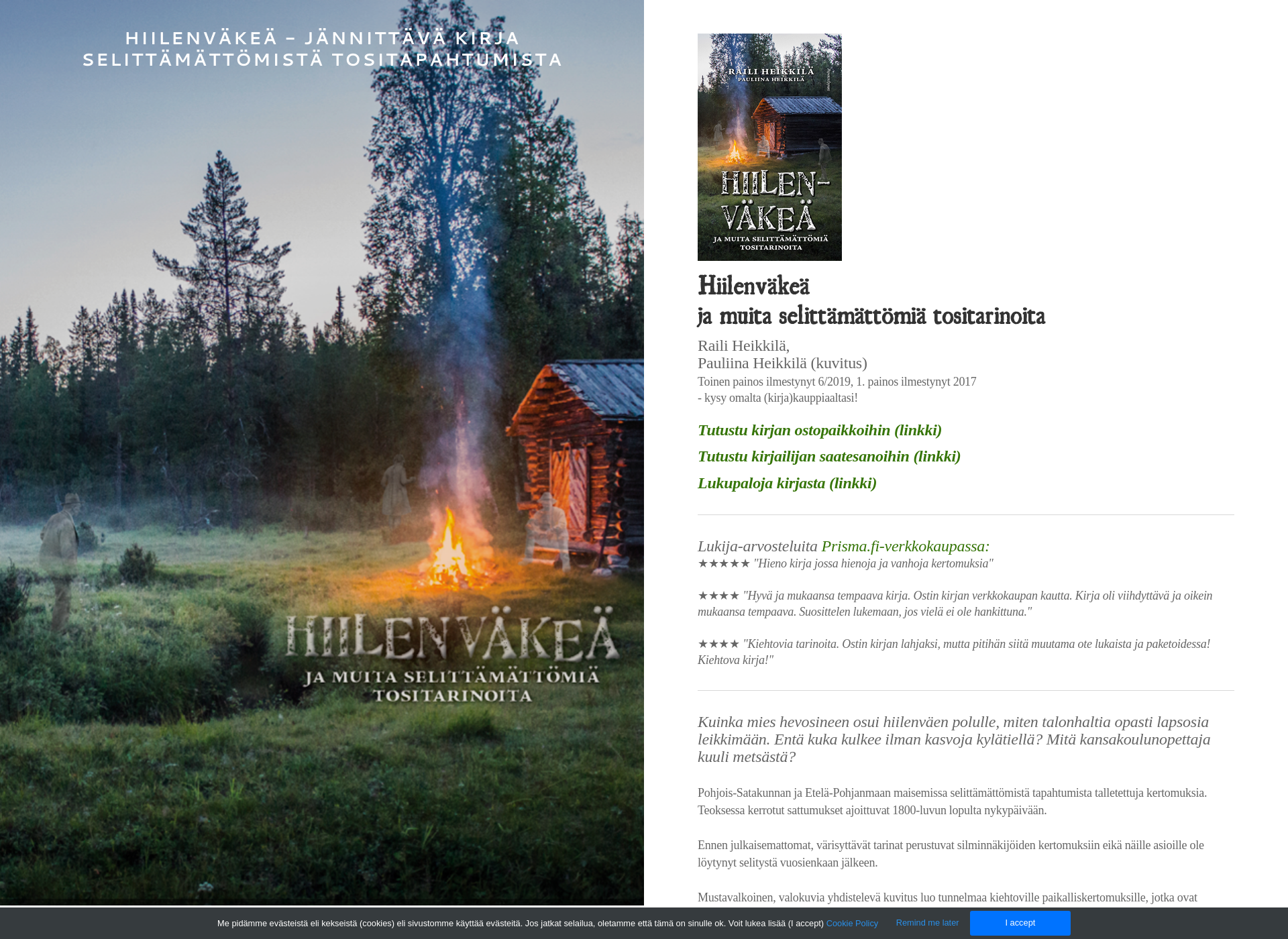 Screenshot for hiilenvakea.fi