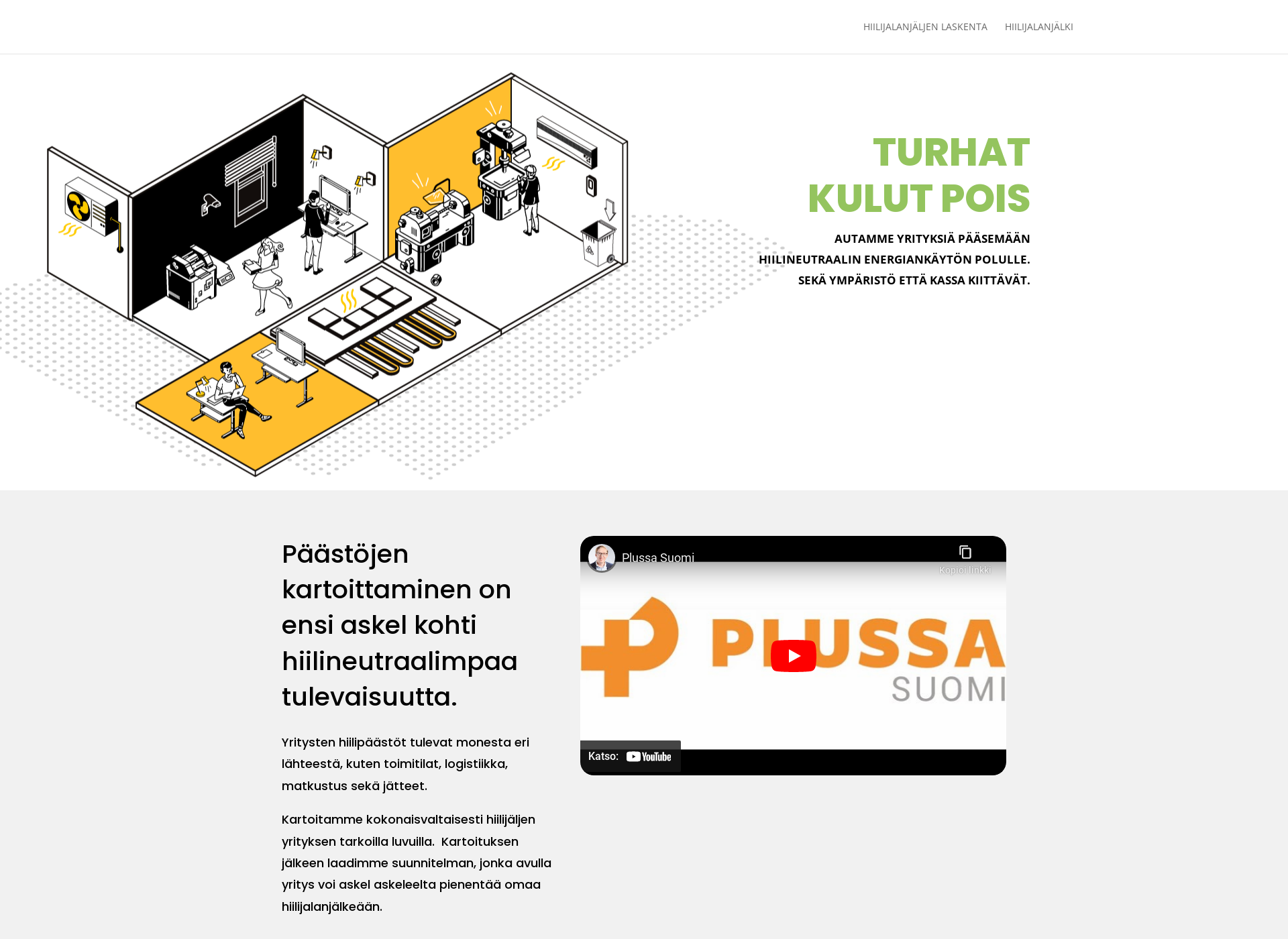 Skärmdump för hiilijalki.fi