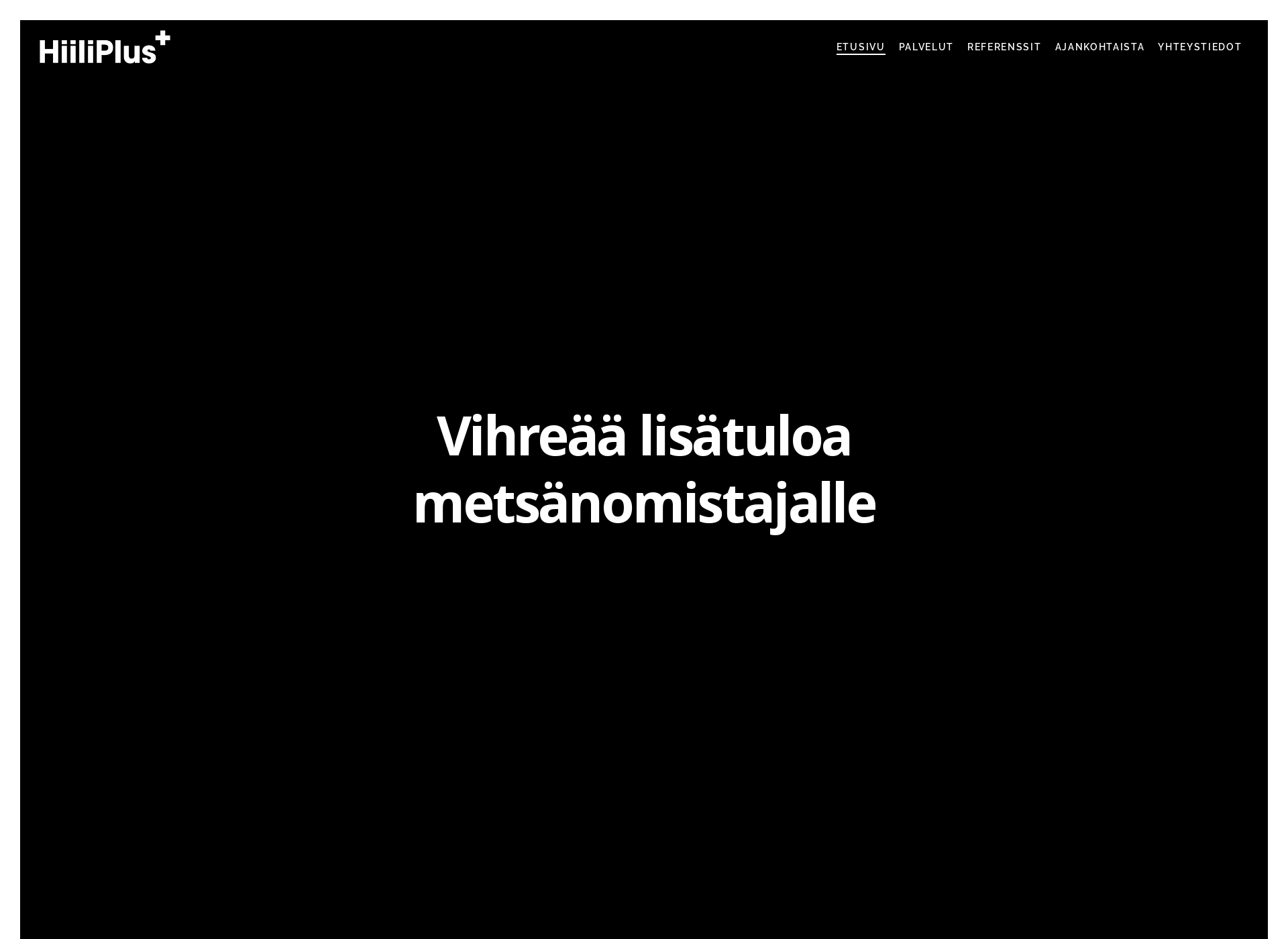 Skärmdump för hiiliplus.fi