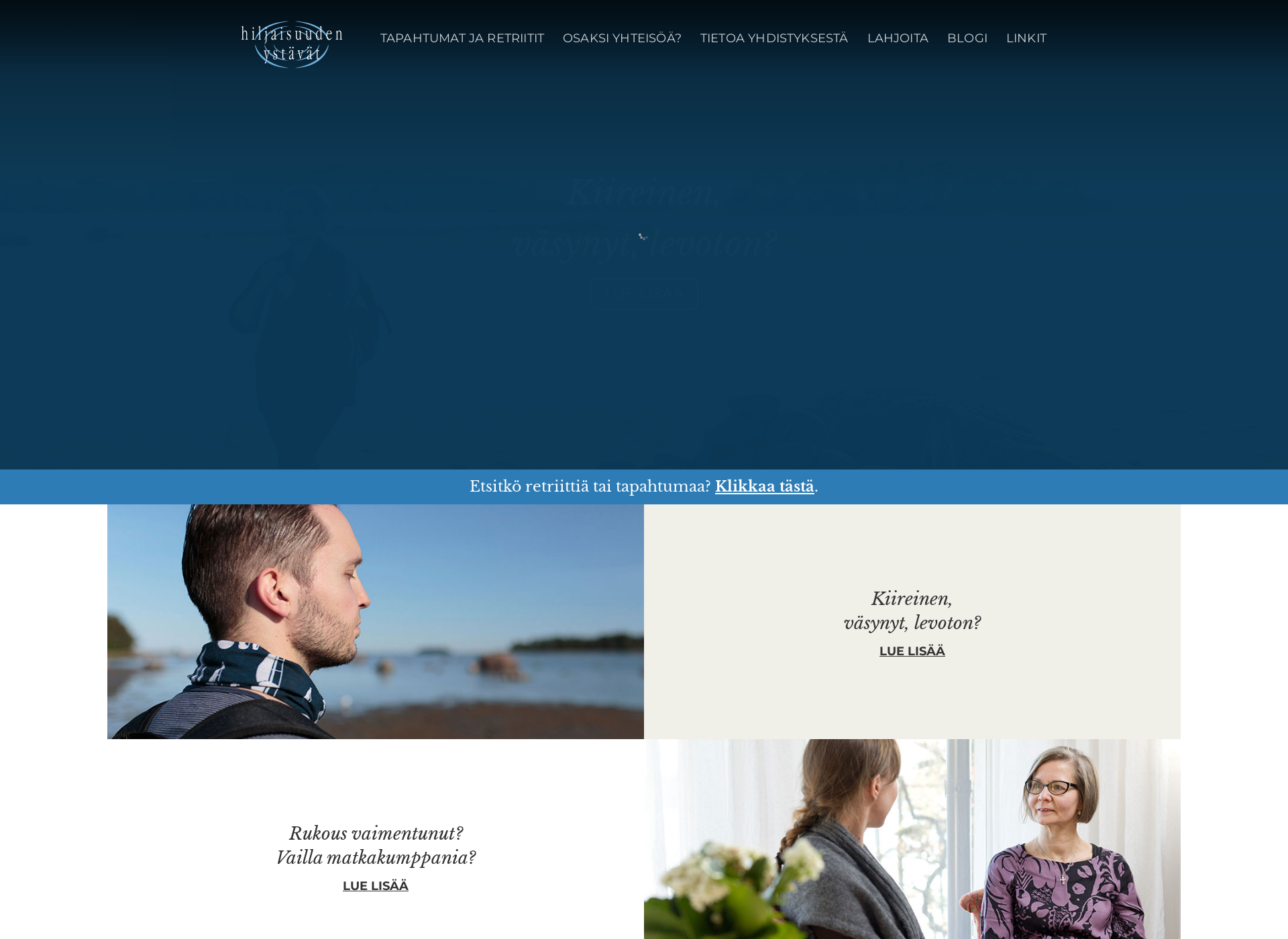 Screenshot for hiljaisuudenystavat.fi