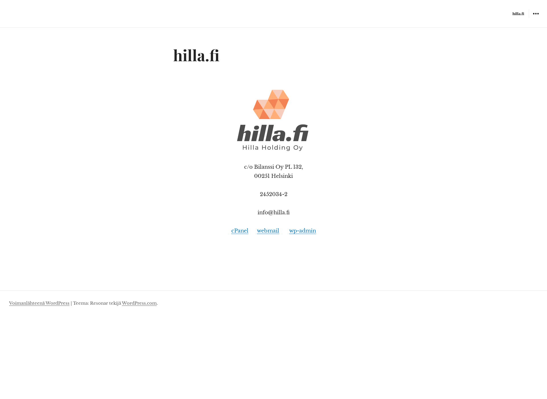 Screenshot for hilla.fi