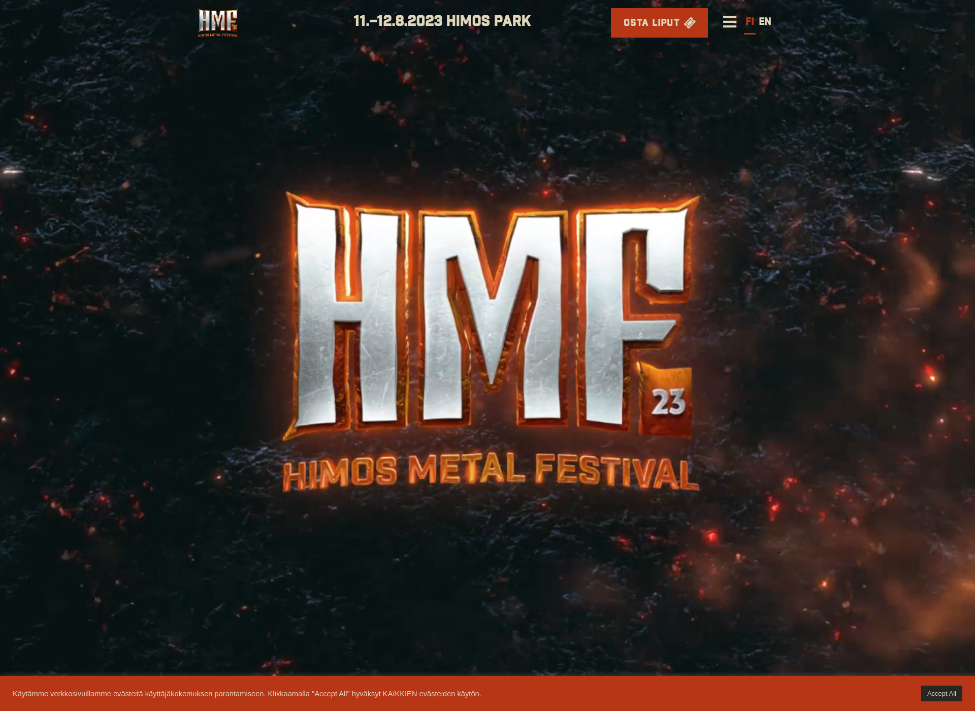 Screenshot for himosmetalfestival.fi