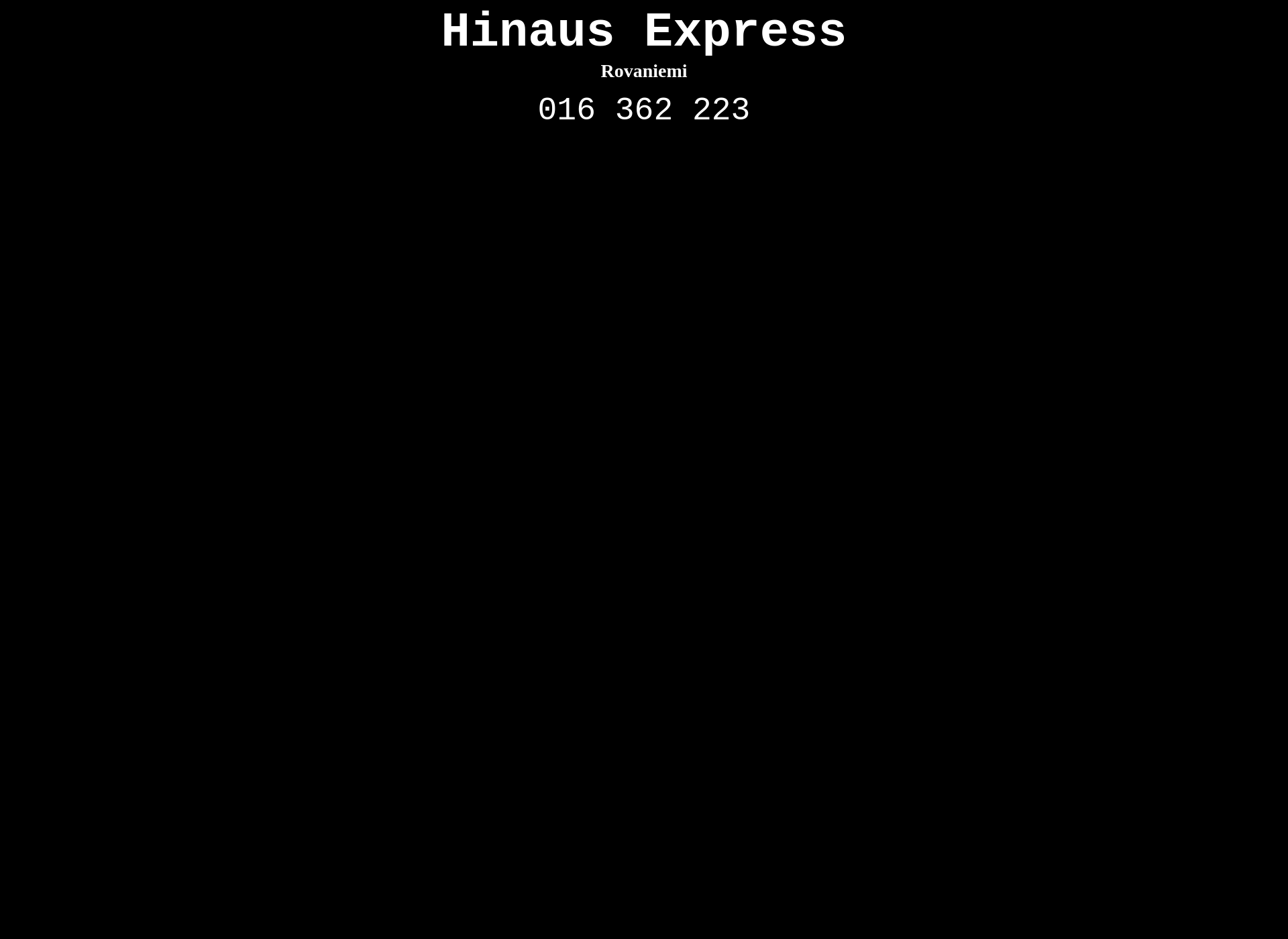 Screenshot for hinausexpress.fi