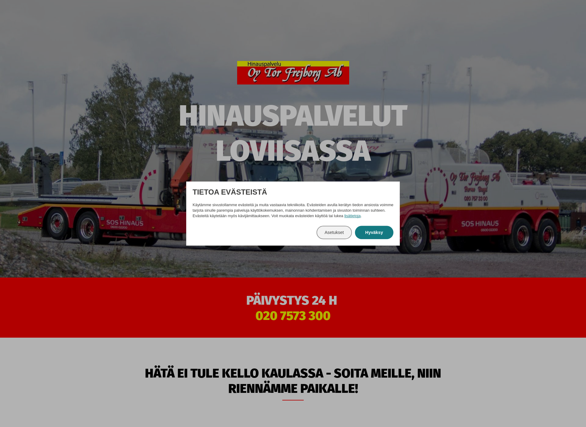 Screenshot for hinausloviisa.fi