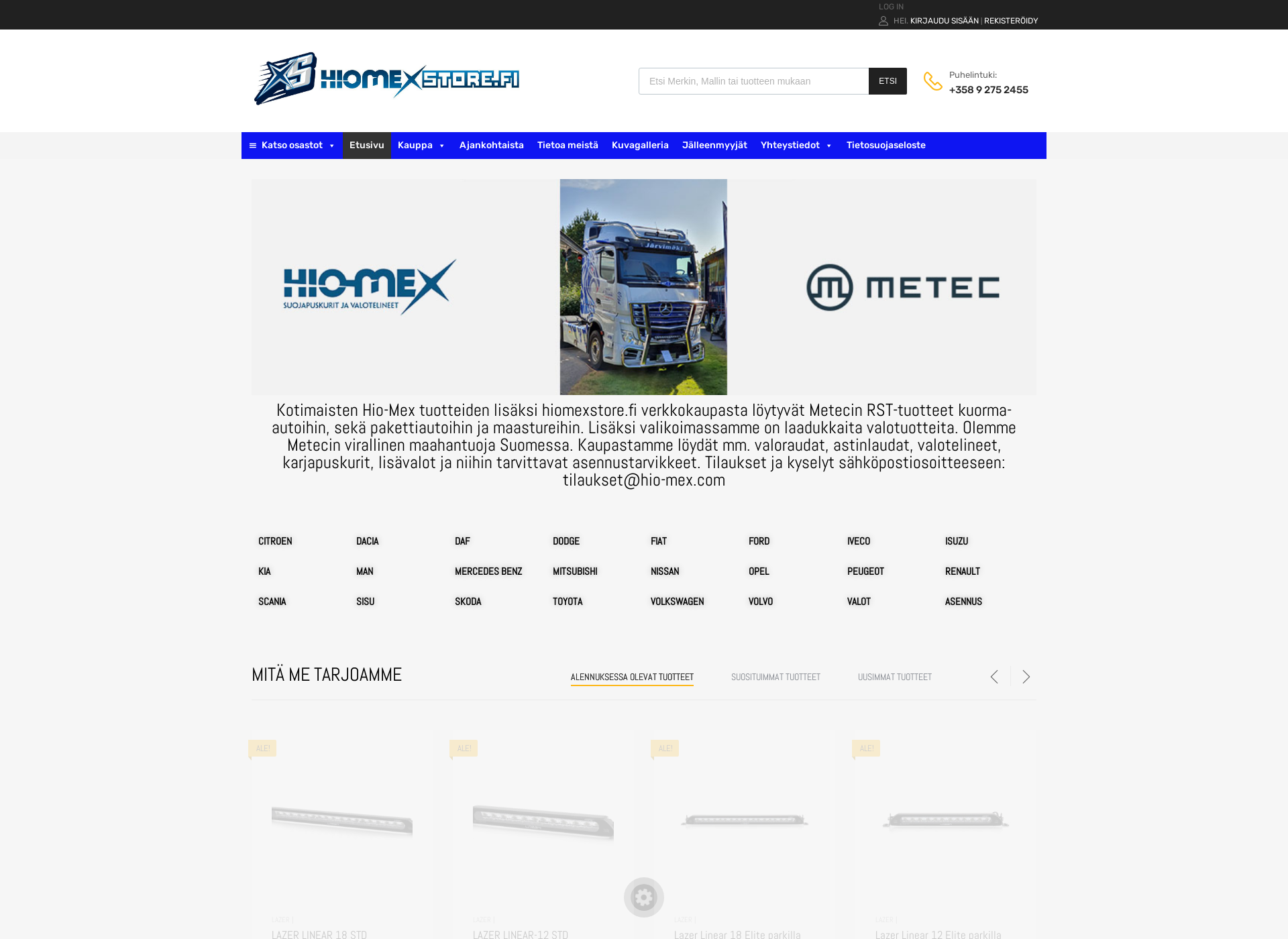 Screenshot for hiomexstore.fi