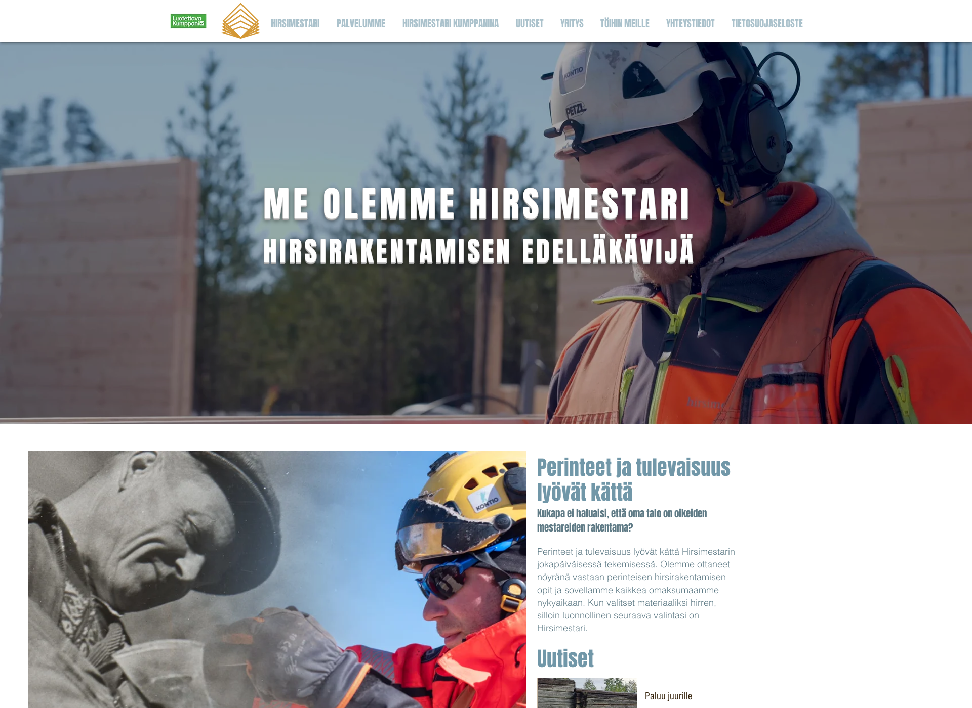 Skärmdump för hirsimestari.fi