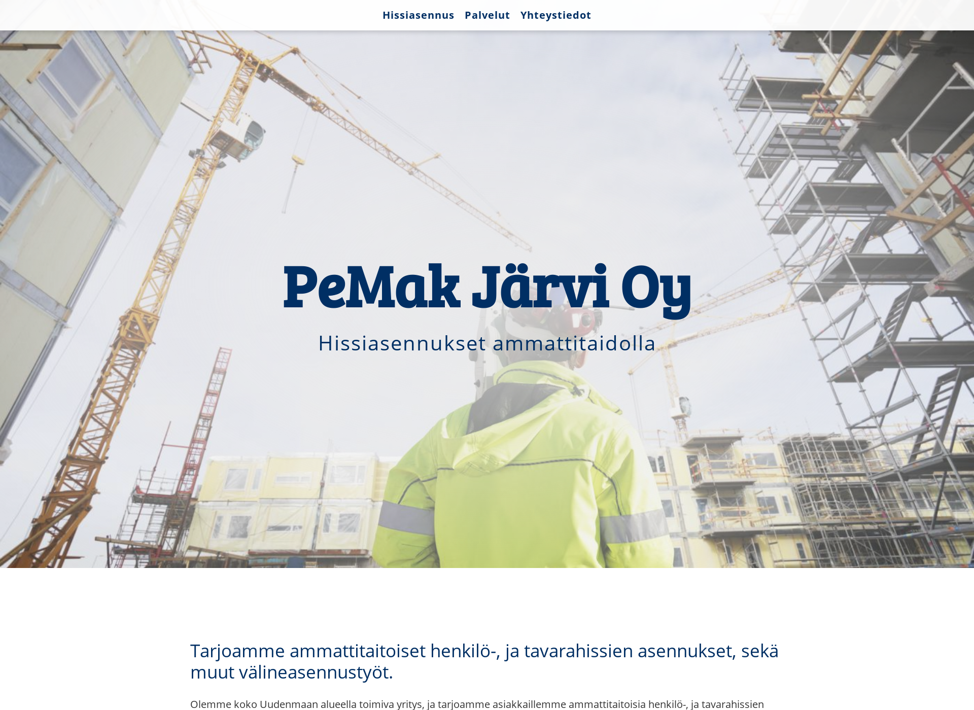 Screenshot for hissiasennus-uusimaa.fi