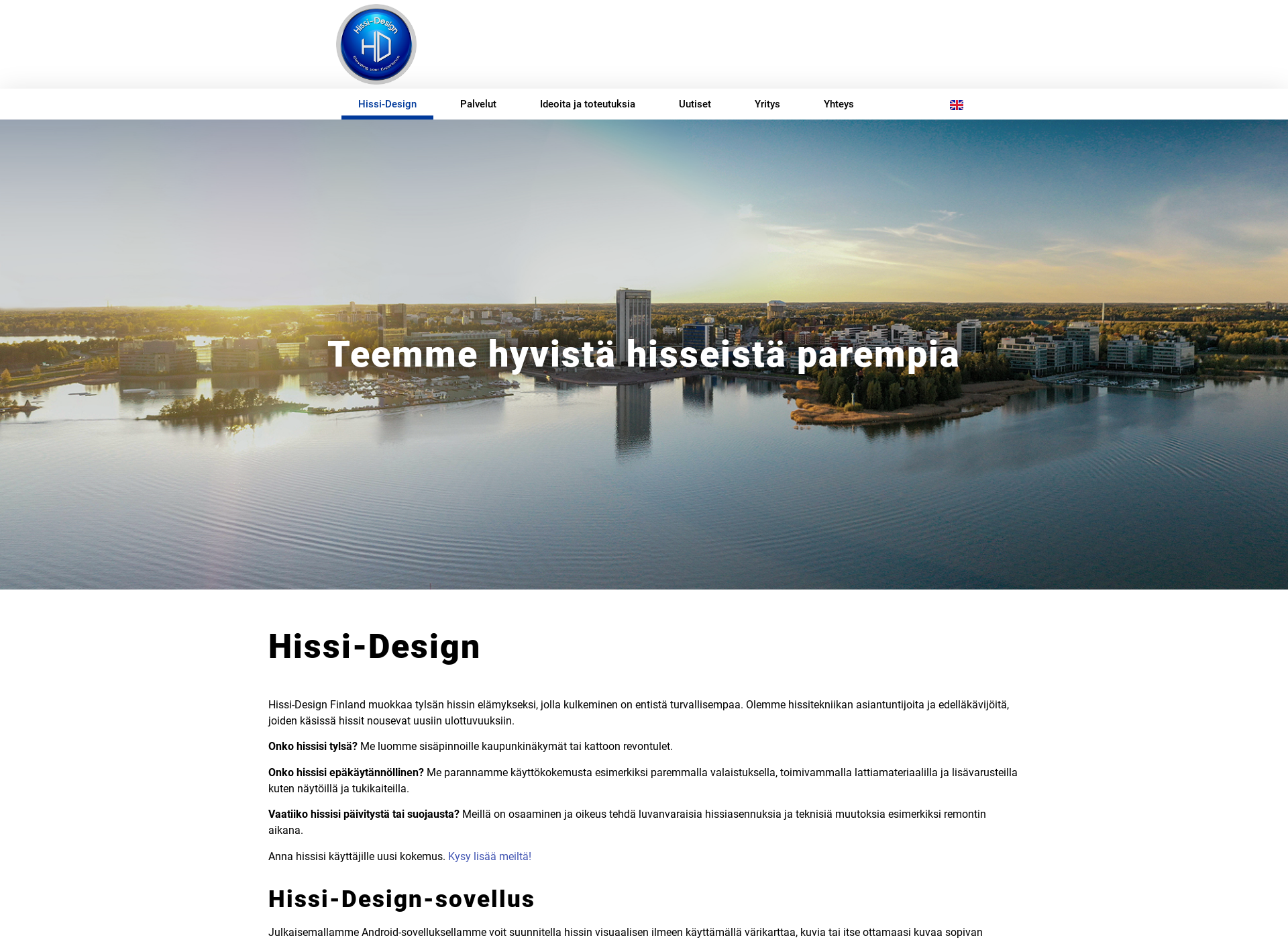 Näyttökuva hissidesign.fi